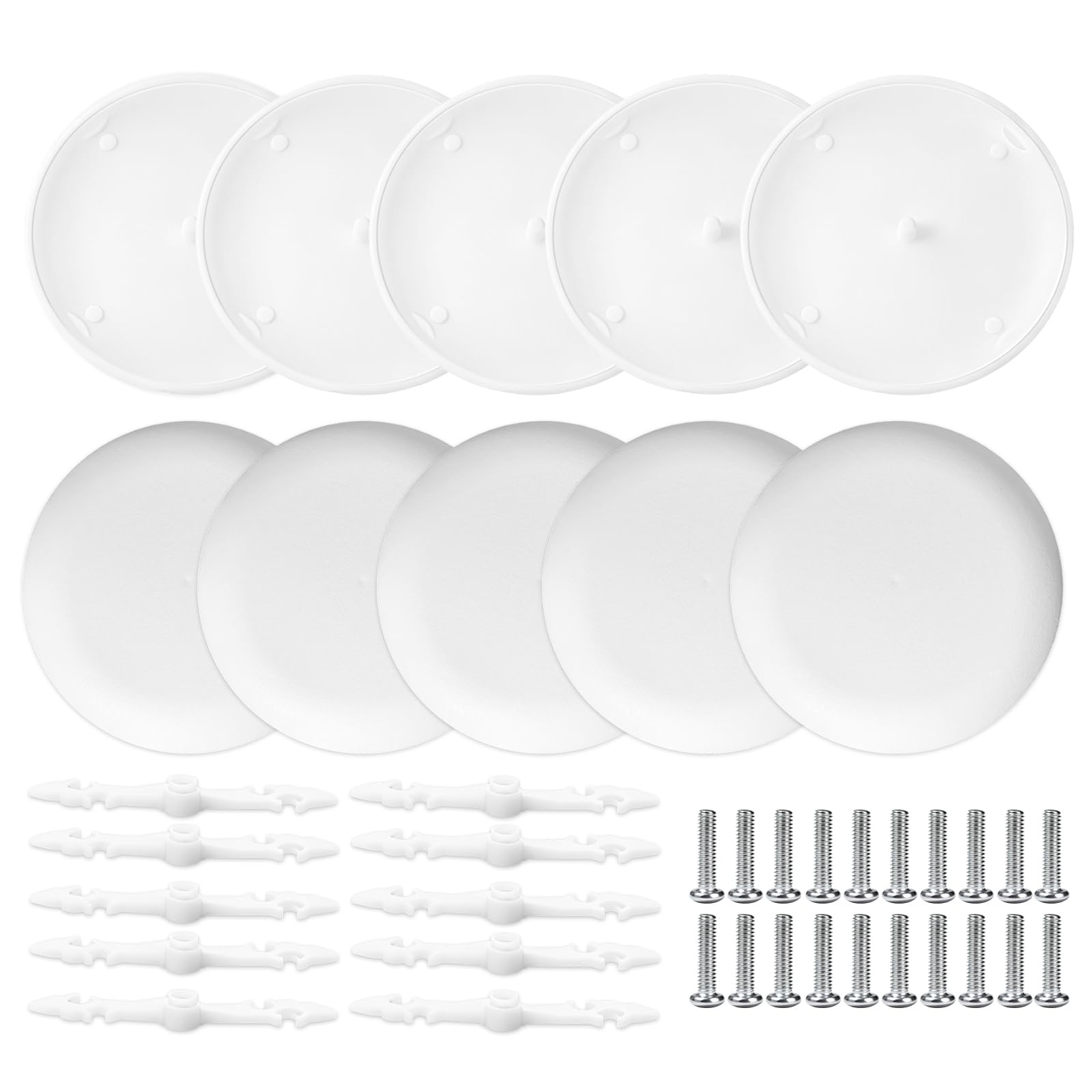 Oyezvary 10 Set CP3540 Ceiling Cover Plate Kits 5.38 Inch Paintable ...