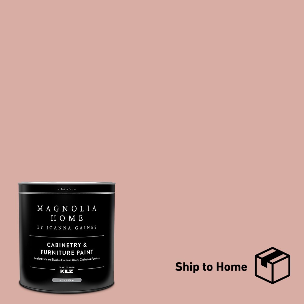 Magnolia Home 00143704  by Joanna Gaines Cabinetry Furniture Paint Satin Cabbage Rose Enamel ( 1-quart )