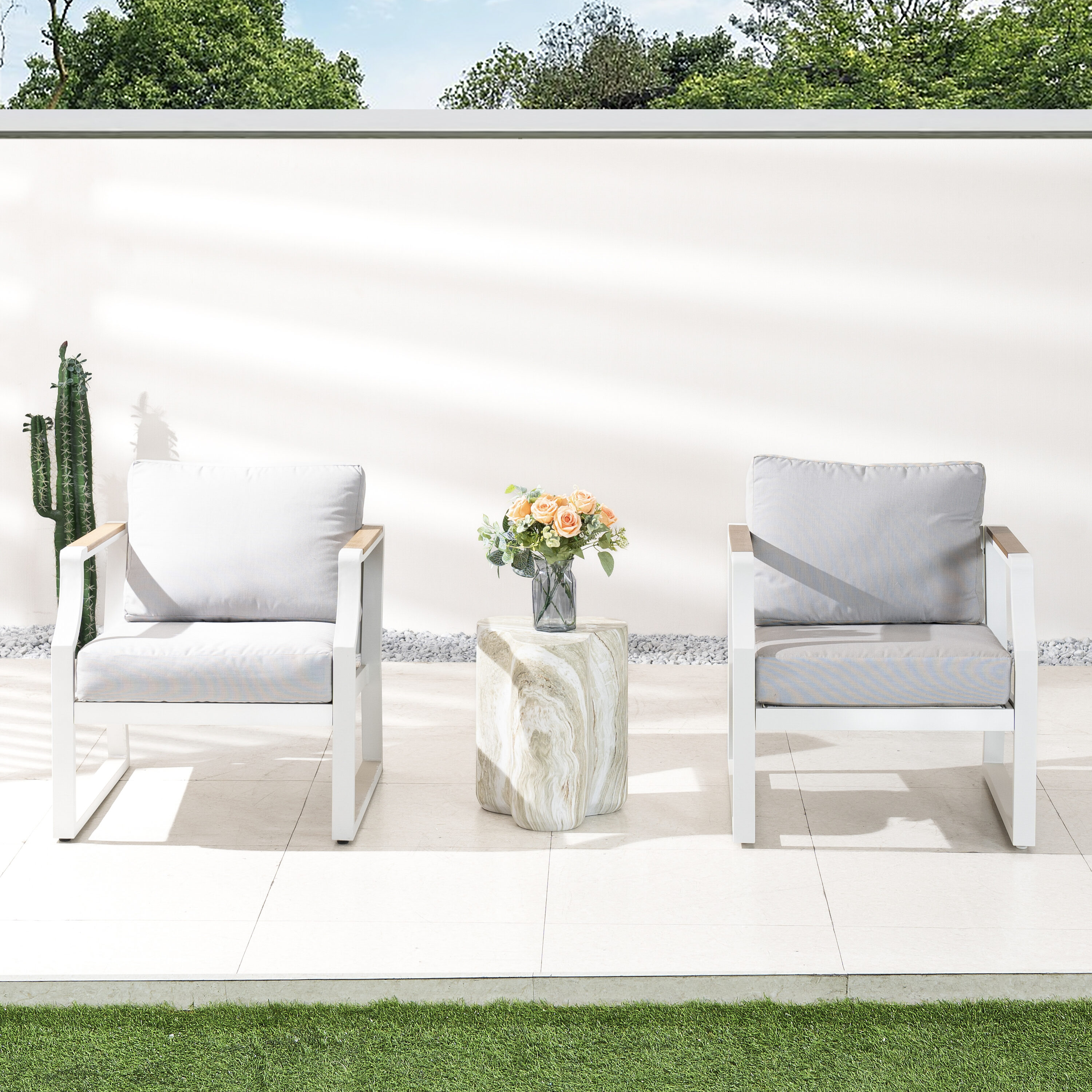 Direct Wicker DWC-230077ST2101W Patio-Conversation-Sets - View #2