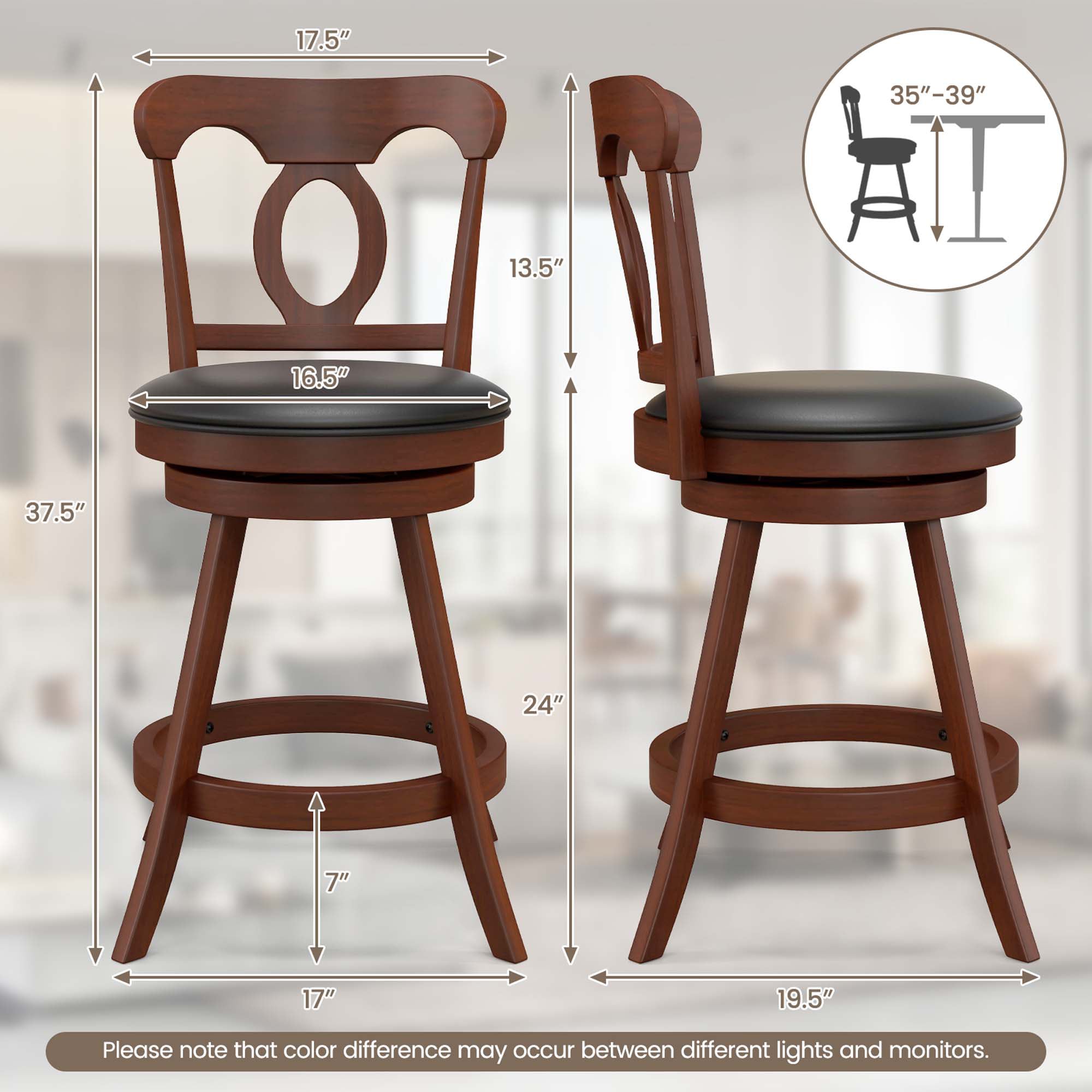 Costway SXL00029 stools - View #2