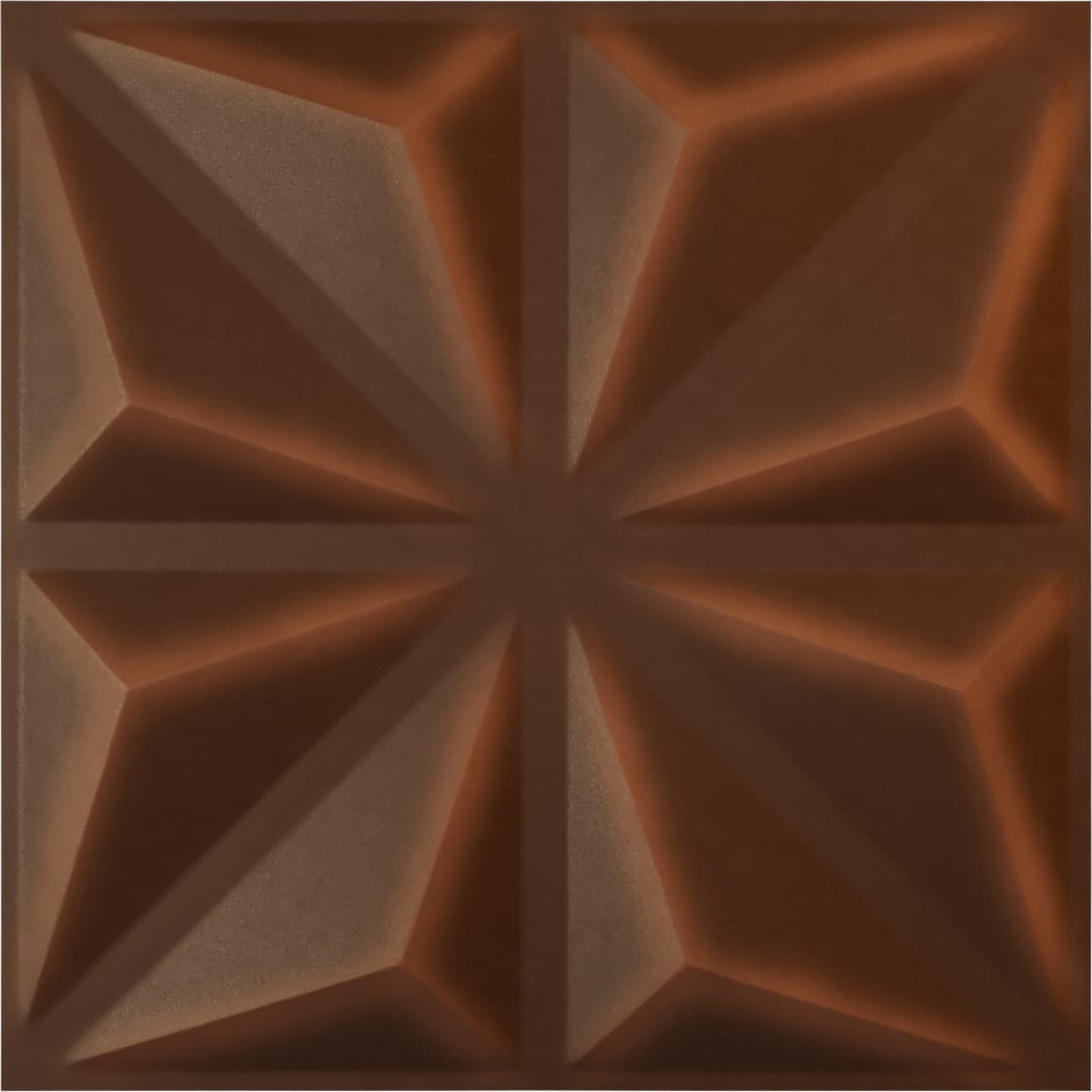 Ekena Millwork WP20X20BIDRU 19-5/8-in x 19-5/8-in Embossed Paintable/Stainable Red PVC Wall Panel ( 2.67-sq ft )