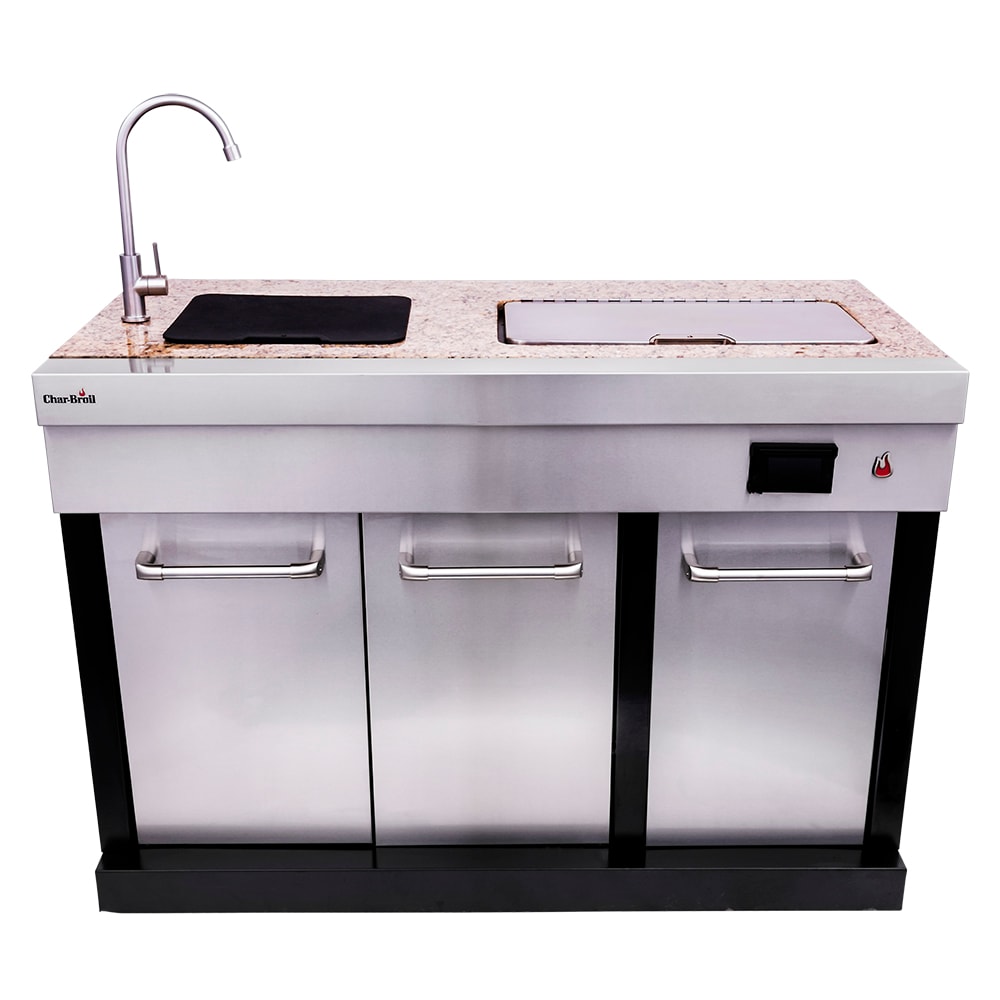 Charbroil Medallion 50.0-in W x 25.0-in D x 48.6-in H Modular Outdoor Kitchen Sink