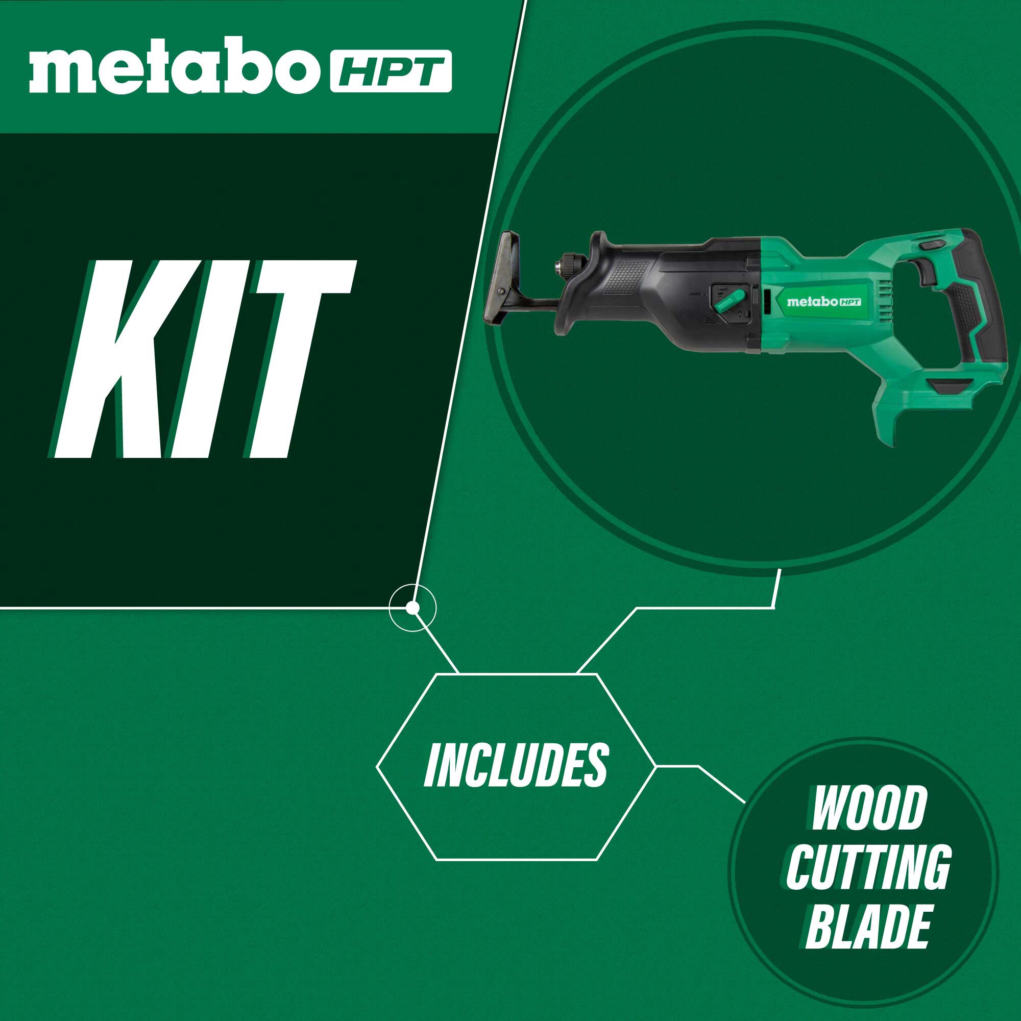 Metabo HPT MultiVolt 18-volt Variable Speed Cordless Reciprocating