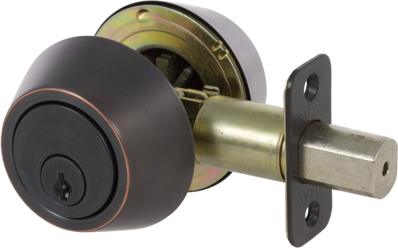Delaney Hardware KA2007 Callan Deadbolt Oil Rubbed Bronze Edged Single Cylinder Deadbolt