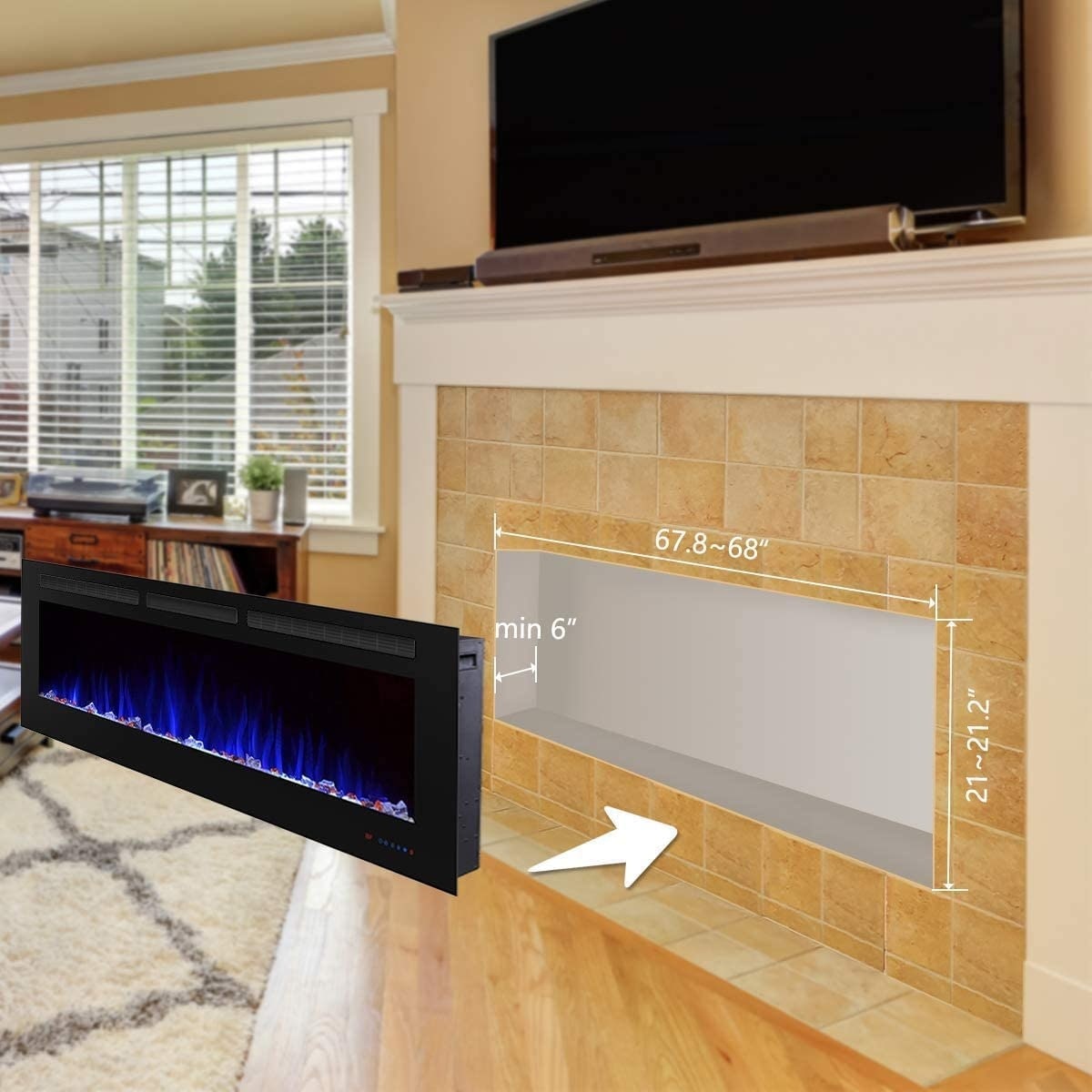 EdenDirect LW-EF72 Electric-Fireplaces - View #12