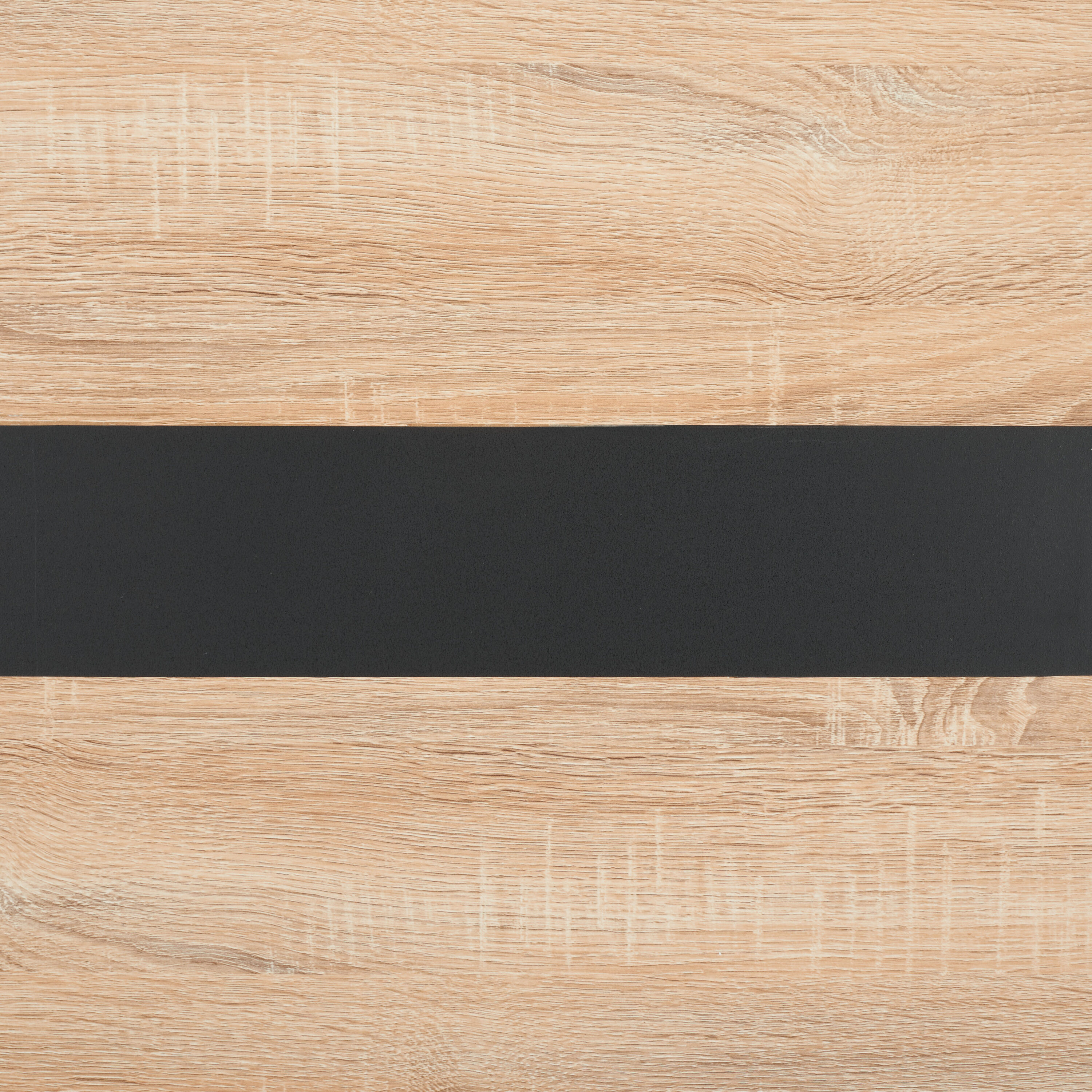 Leith Natural Wood & Black Metal Scandinavian Dining Table