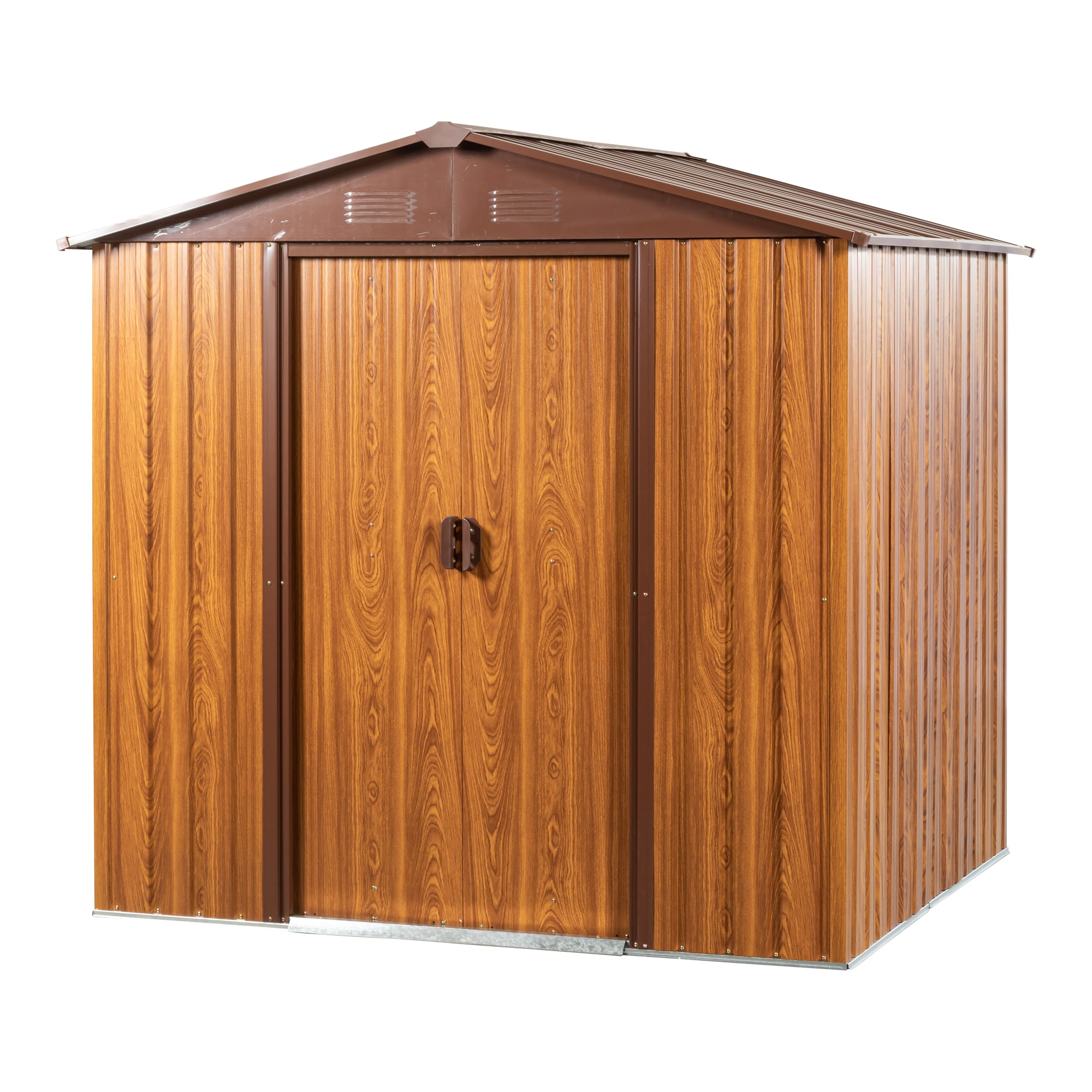 Miki Shinly 5.31-ft x 6.03-ft Metal Storage Sheds Galvanized steel Metal Storage Shed