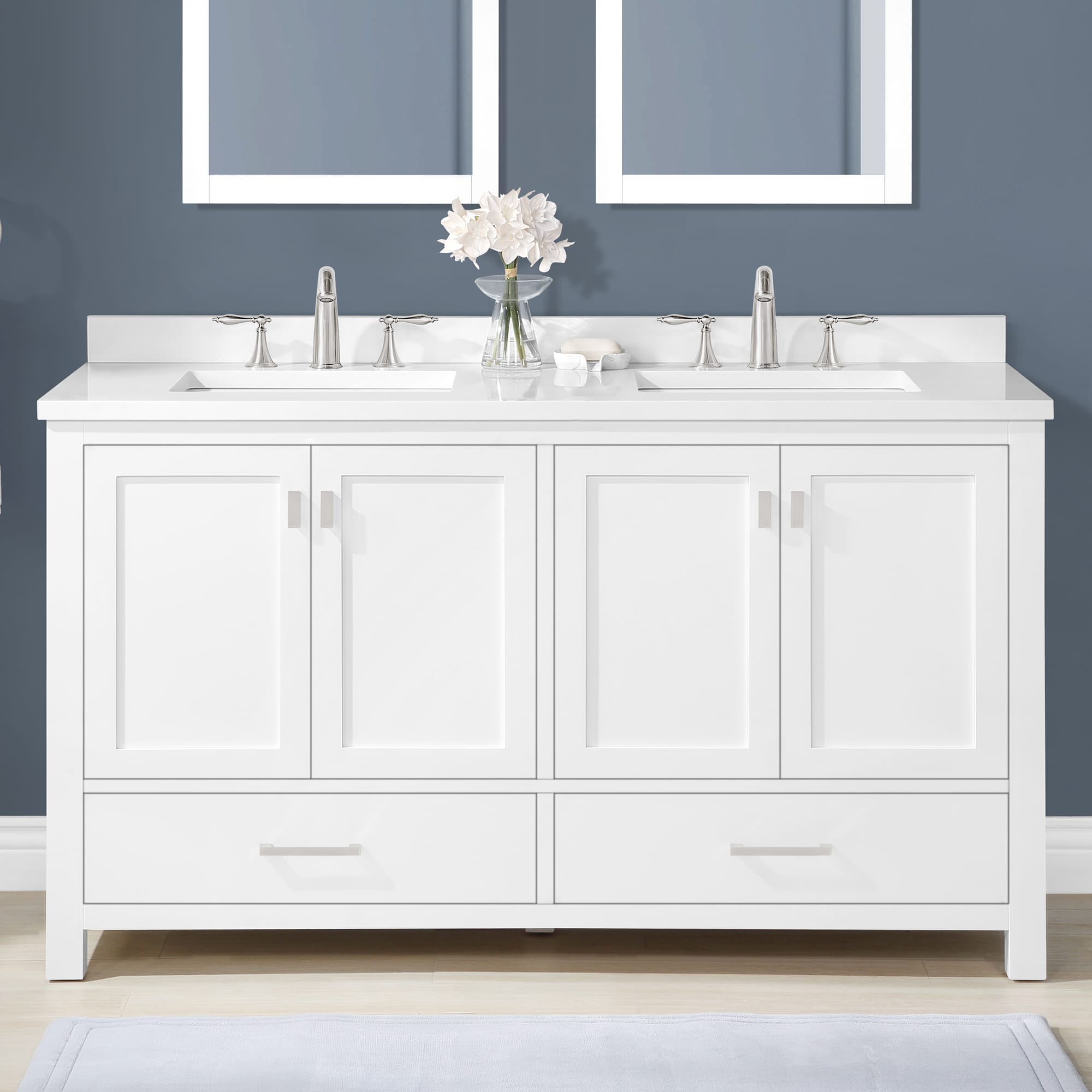 Allen Roth Ronald 60 In White, Roth And Allen Vanity