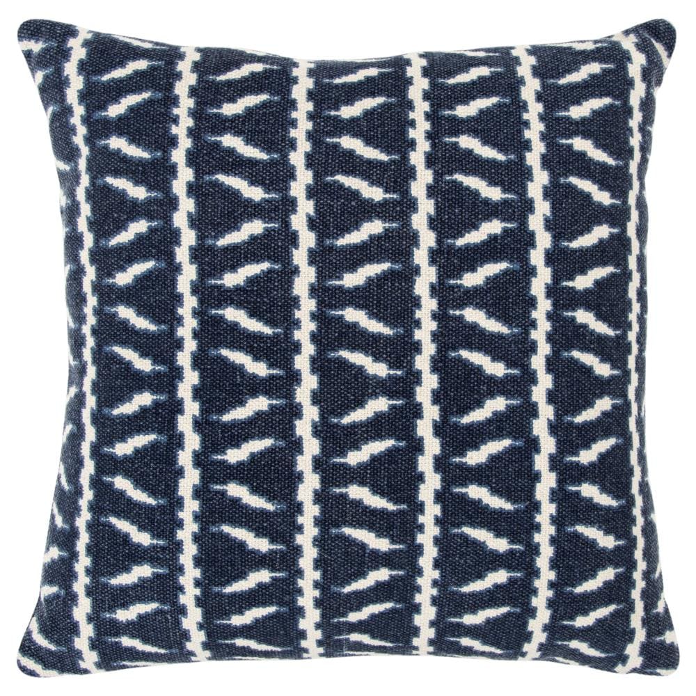Rizzy Home T13879 Cover 20-in x 20-in Navy Square Indoor Decorative Cover