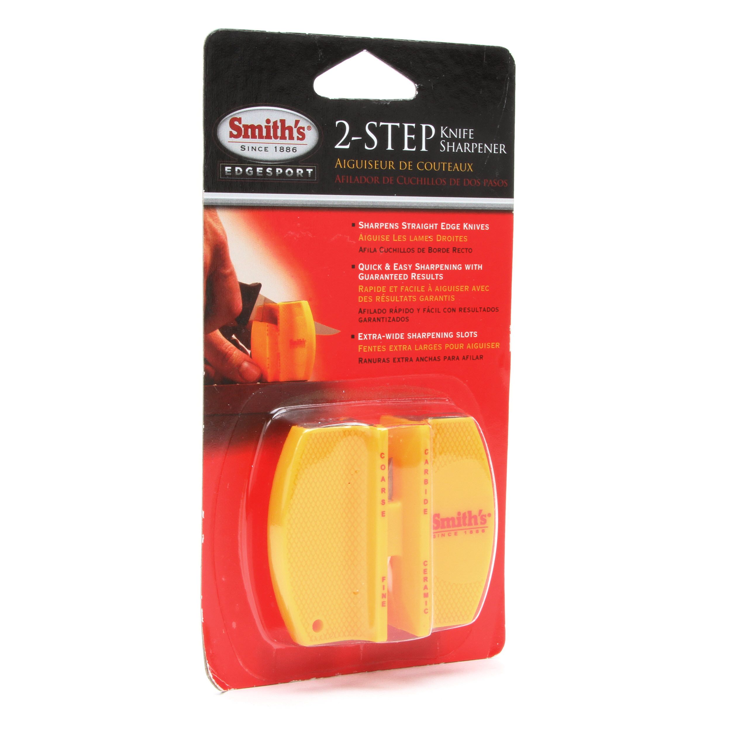 Smiths Products CCKS 2 Step Sharpener Tungsten Carbide and Ceramic Fine,  Coarse 