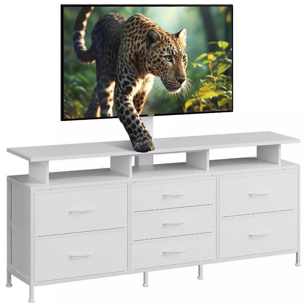 Aok Garden TV Stand with Mount for 32-75 inch TVs Dresser TV Stand