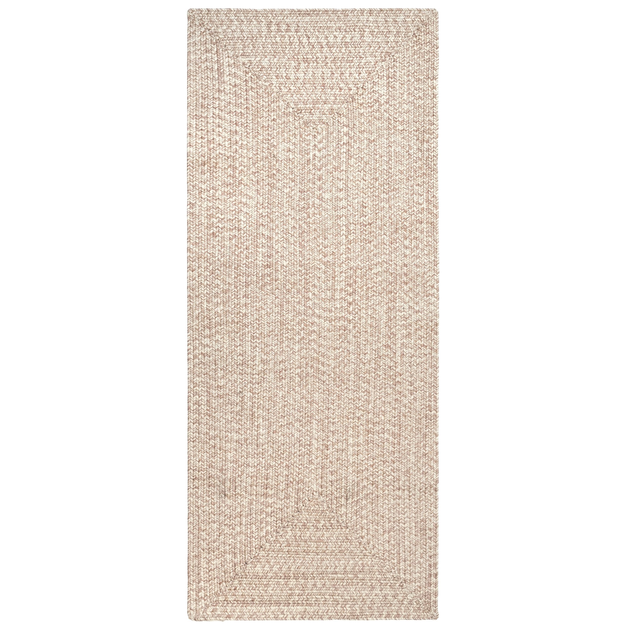 nuLOOM Lefebvre Casual Braided Tan 8 ft. Square Indoor/Outdoor