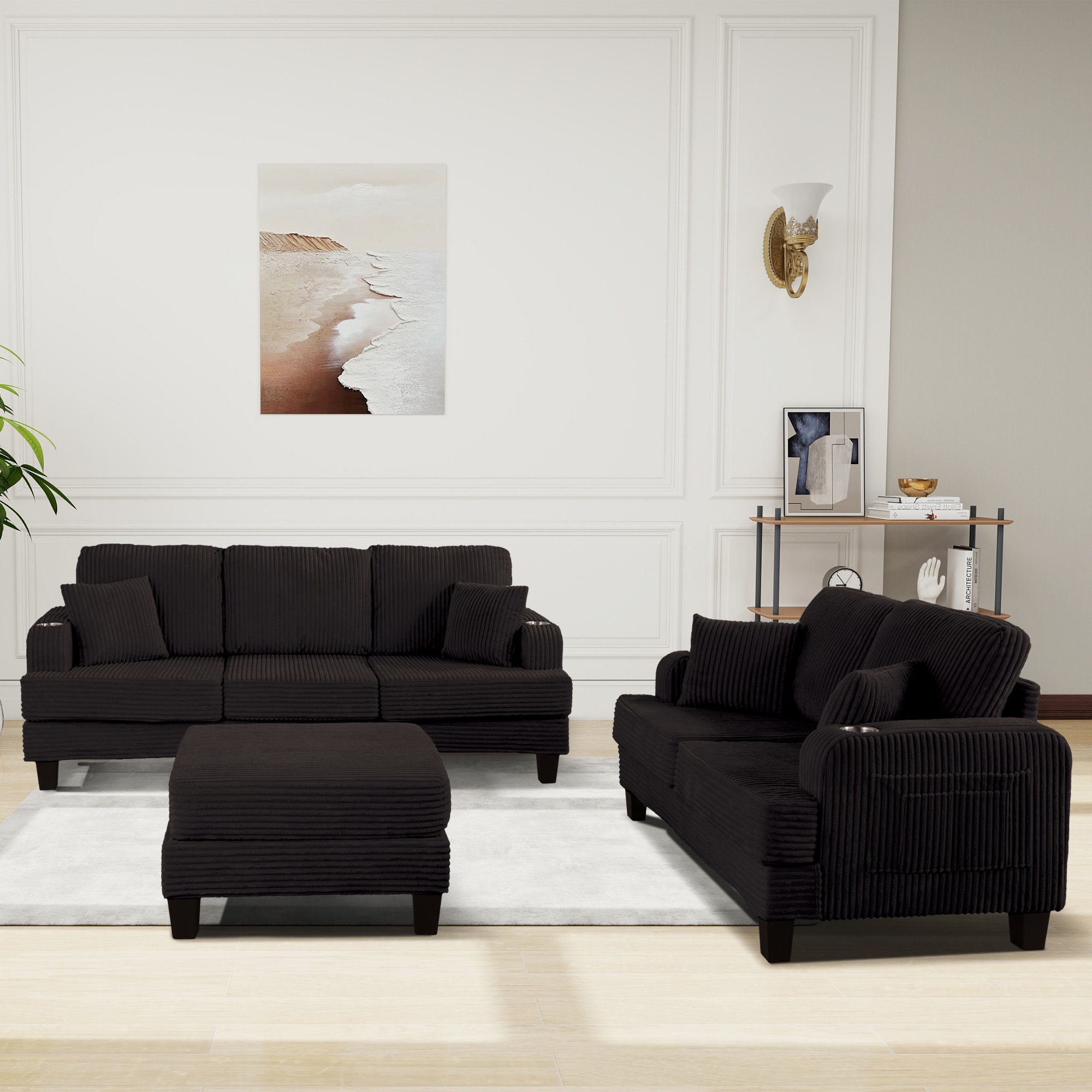 IHOMEadore MDSL6932BK Sofas-Loveseats - View #12