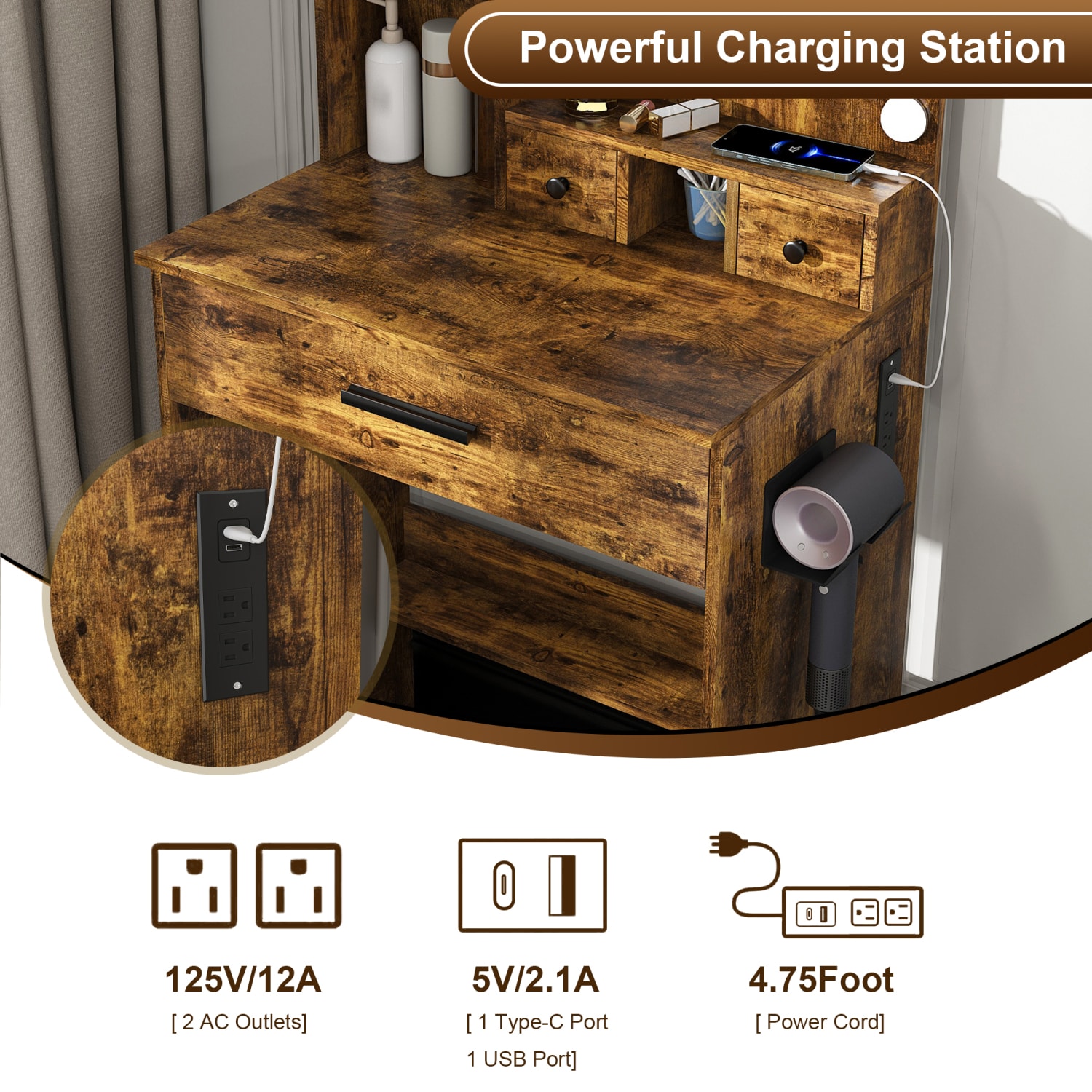 Streamdale Furniture W2699P345802 Bedroom-Vanities - View #8