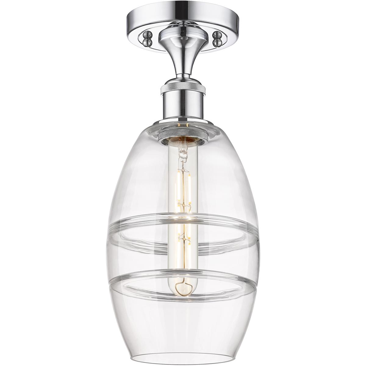 Innovations Lighting 2672670 516-1C-PC-G557-6CL Ballston Vaz Semi-Flush Mount