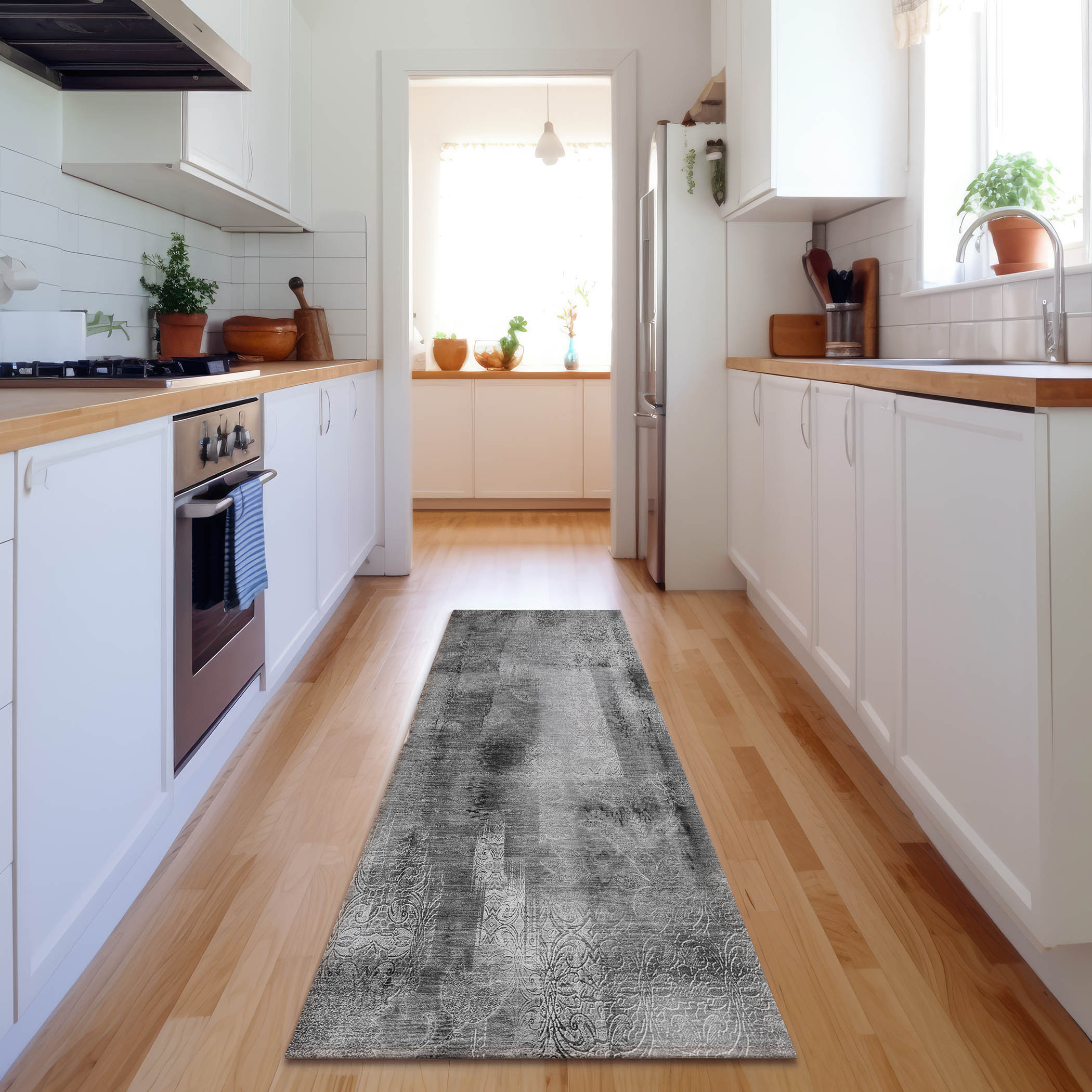 Addison Rugs AMF542BK30X46 Mayfield AMF542BK 2 x 3 (ft) Loomed Polyester Black Rectangular Indoor Geometric Machine washable Area rug