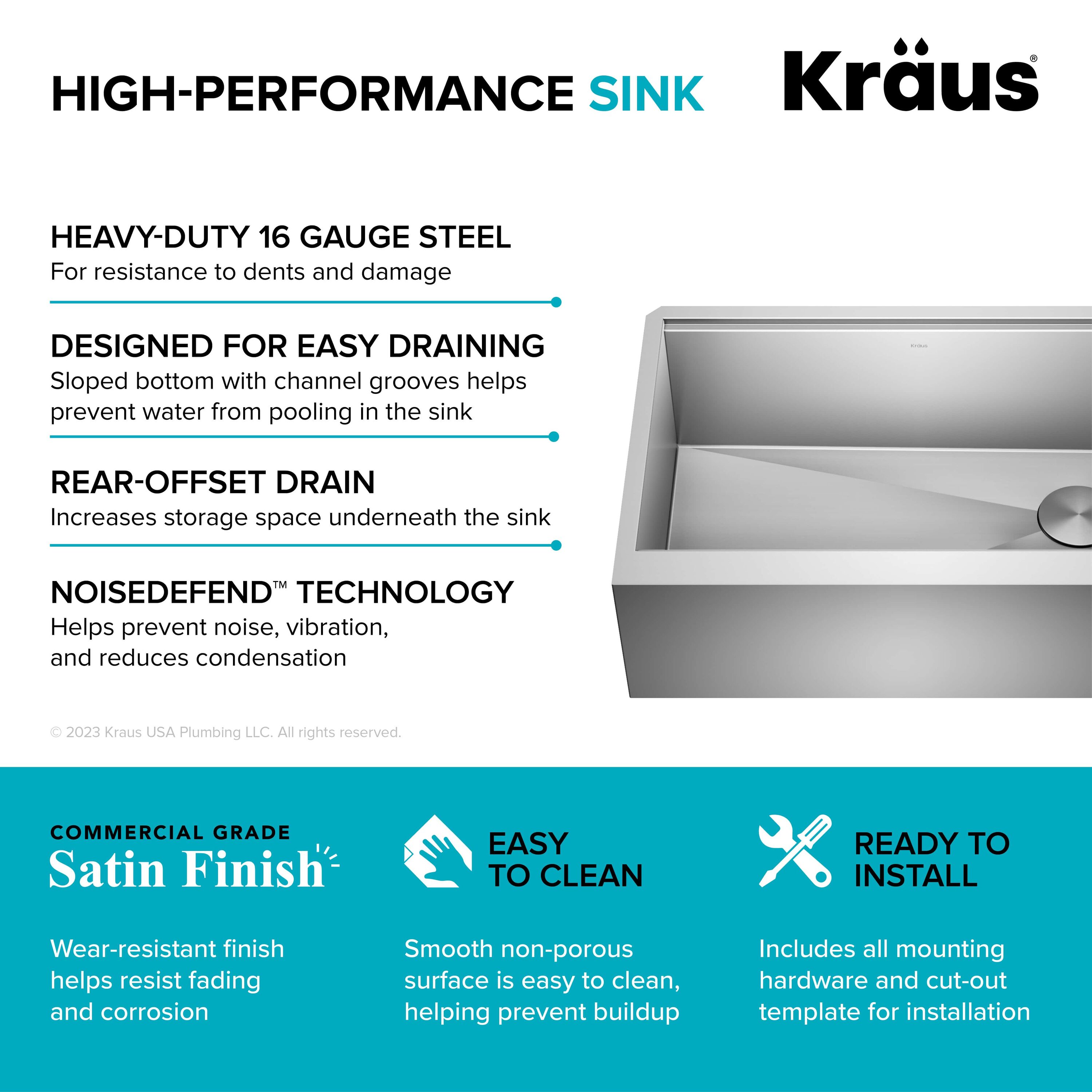 Kraus KWF410-30 Kitchen-Sinks - View #12