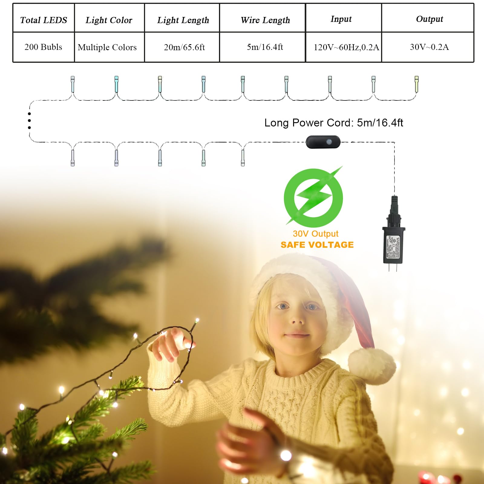LAIFUCAM LLA0810J460 Christmas-String-Lights - View #7