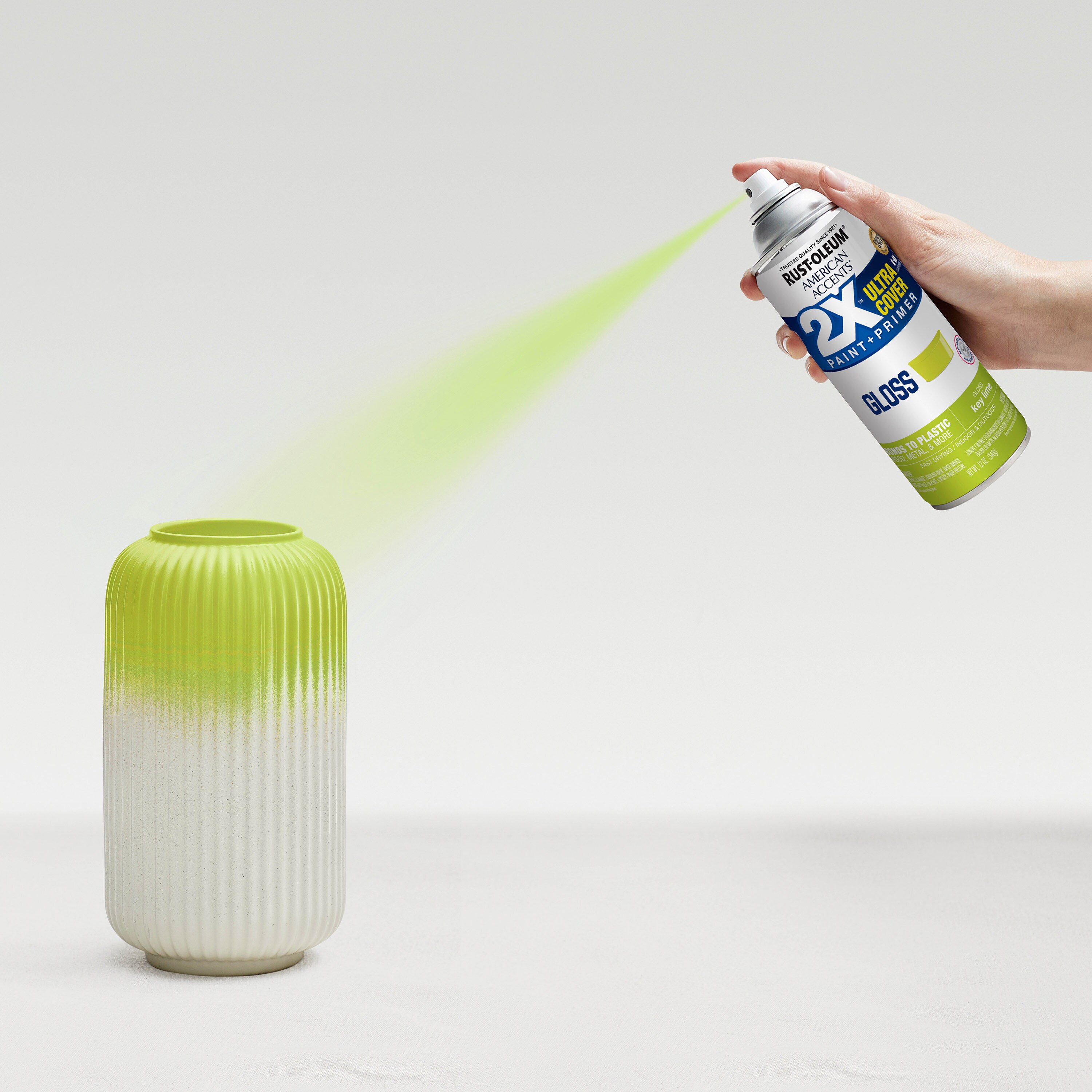 Rust-oleum glow in the dark will work, but you have to paint first with a  neon color such as key lime gloss.