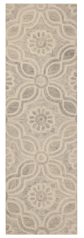 allen + roth JJ-RO-17-C-00362-B Candler 2 x 7 Wool Multicolor/Normal Indoor Damask Runner Rug