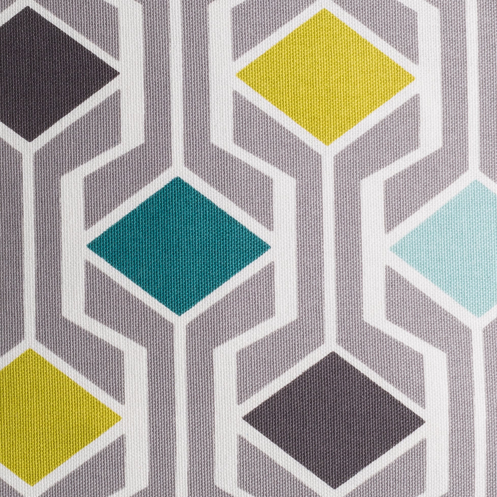 Inga Teal Multi Cotton Square Decorative Pillow Set