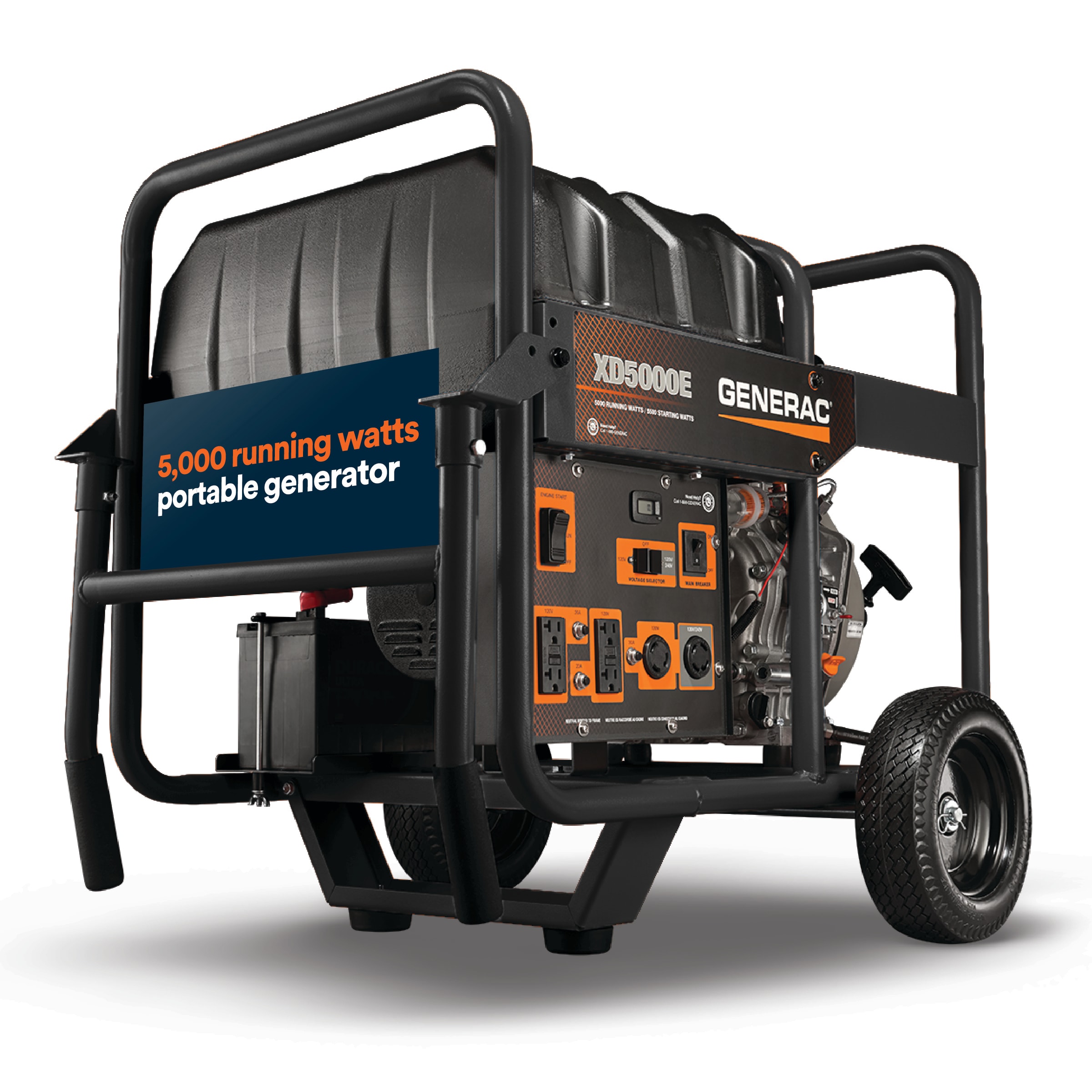 Generac 5500 Starting / 5000 Running Watt Diesel Single fuel Portable Generator
