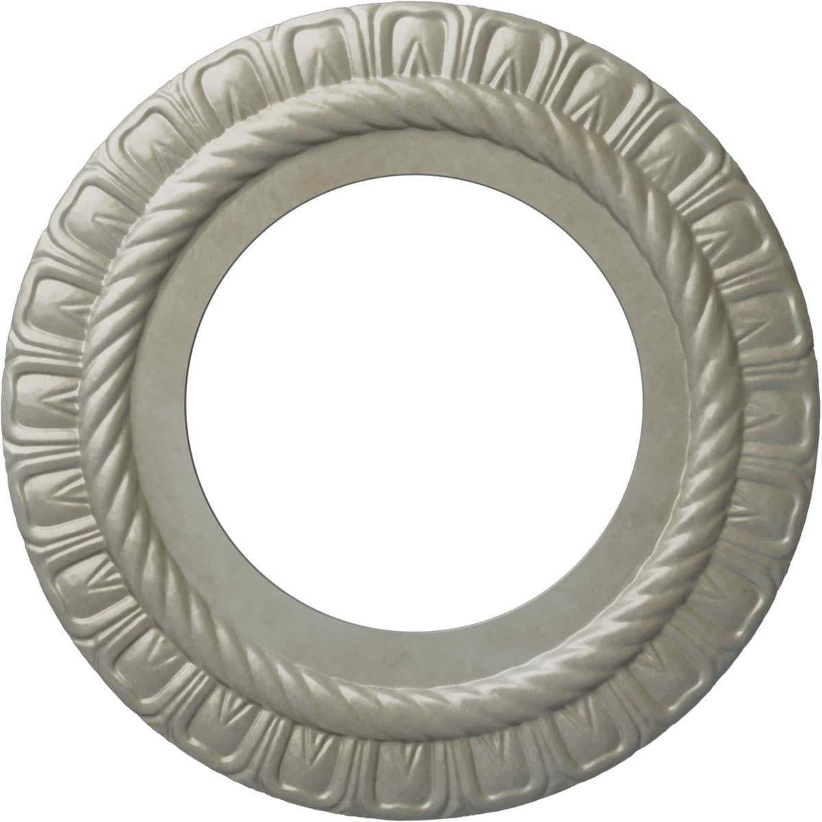 Ekena Millwork CM10CLFLS Claremont 10.625-in W x 10.625-in L Painted Flash Gold Polyurethane Whole Ceiling Medallion