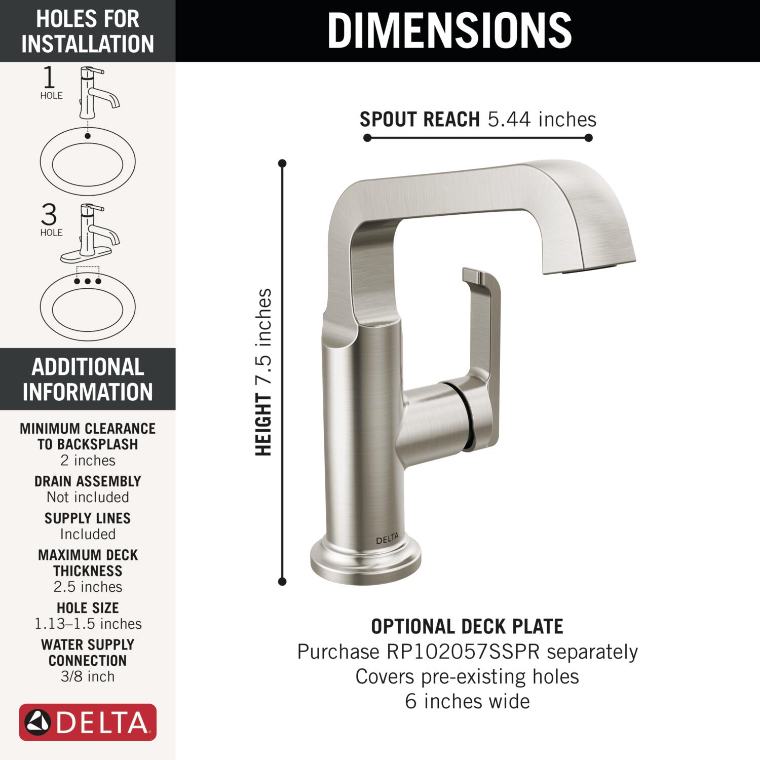 Delta 689-SS-PR-DST Lavatory-Faucets - View #3