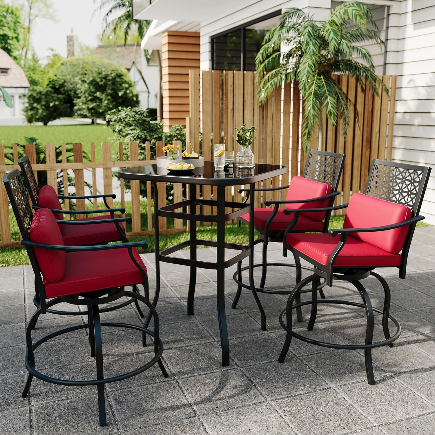Qeetex LHF-HW-PPG-334L3YNK Patio-Conversation-Sets - View #7