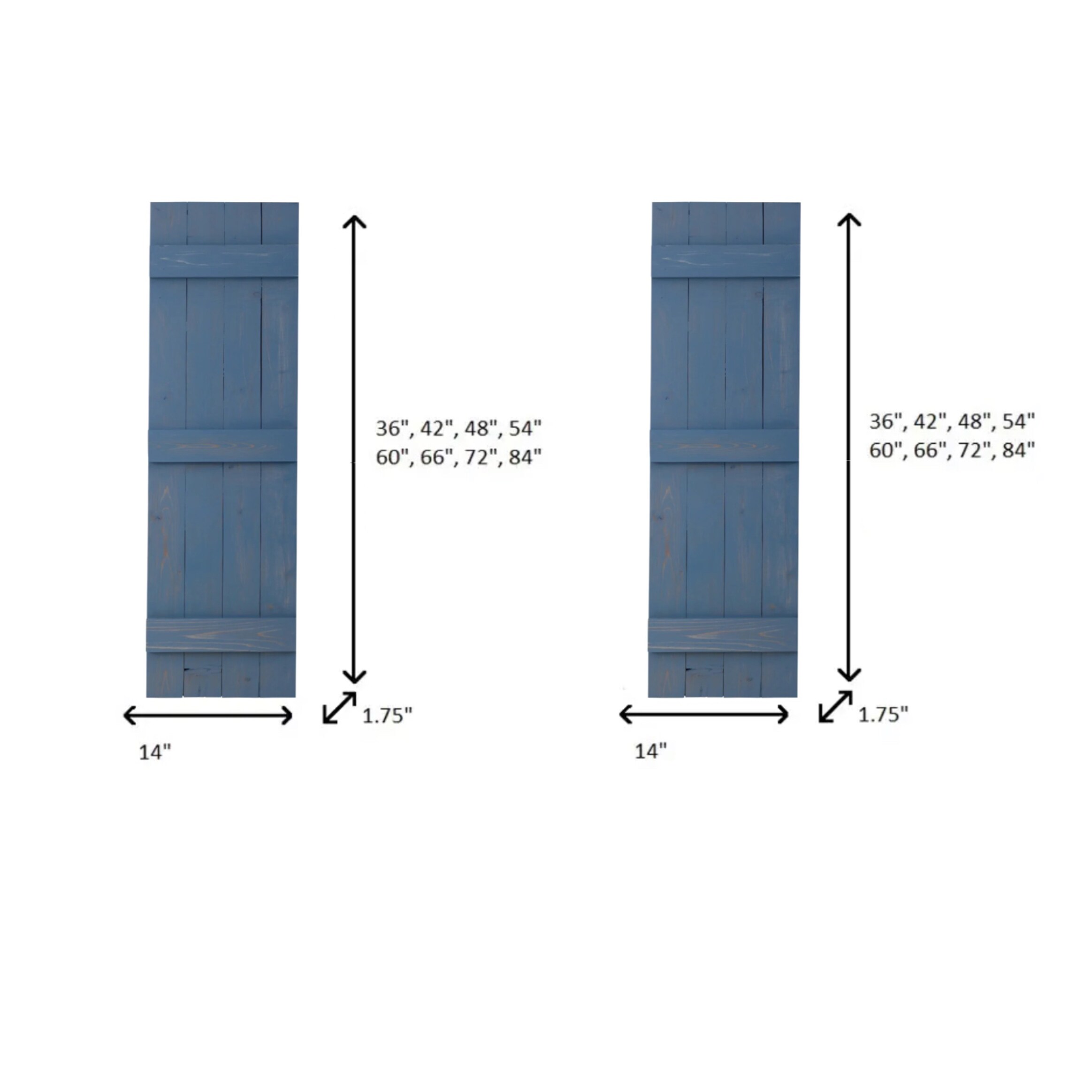 Dogberry WTRAD1442BLUEDOUB Exterior-Shutters - View #8