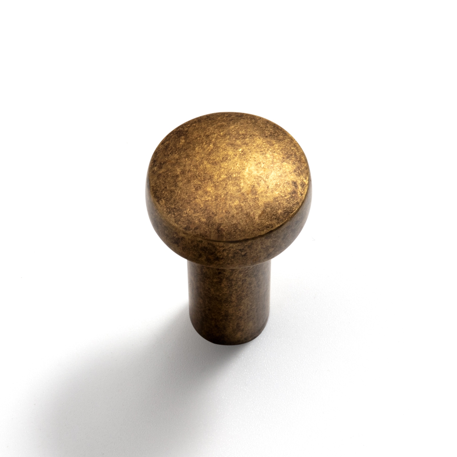 Antique Brass Round Cabinet Knob