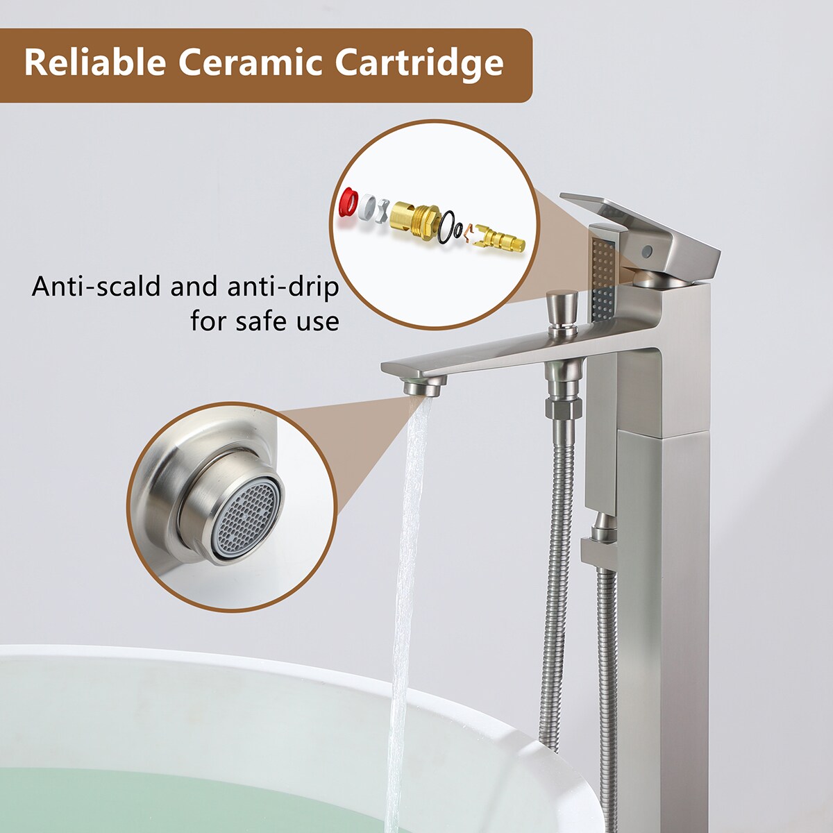 Mondawe AM-S123C-BN Roman-Tub-Faucets - View #7