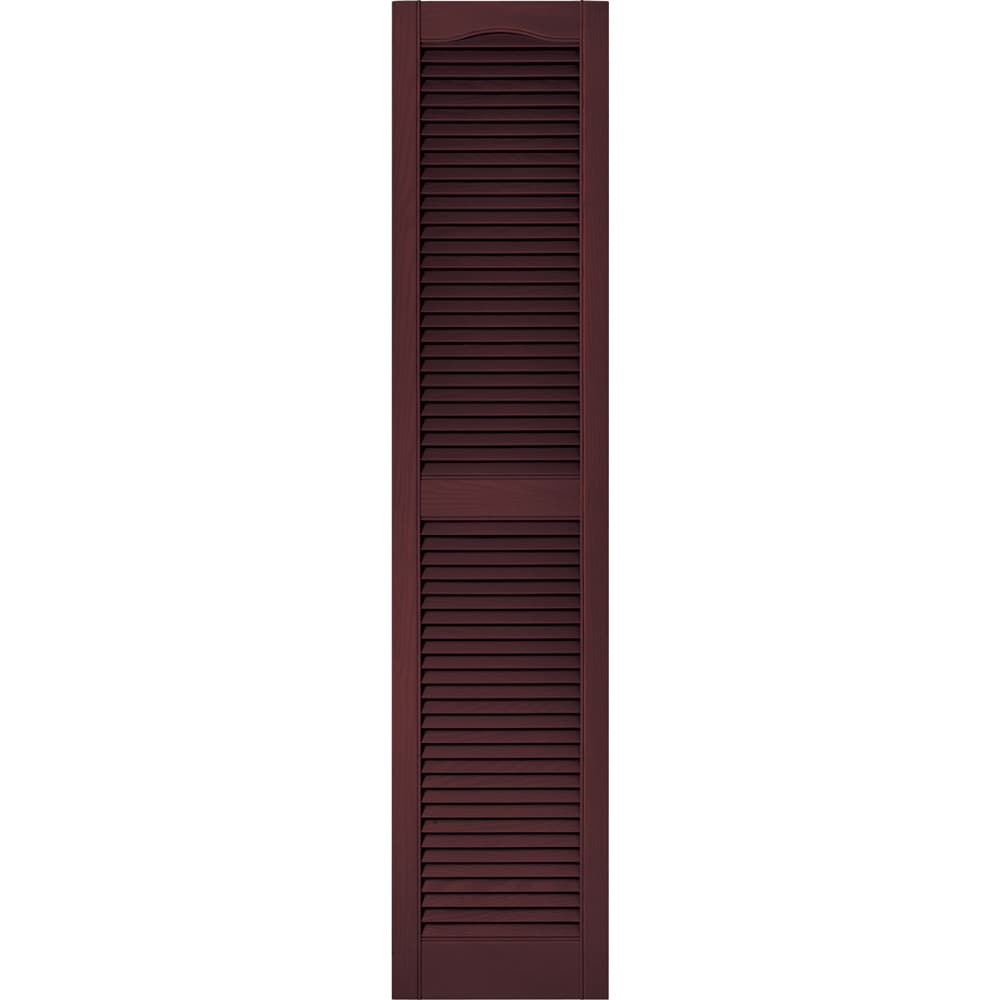 Vantage V1711467167 14.563-in W x 67.125-in H Cranberry Exterior Shutters