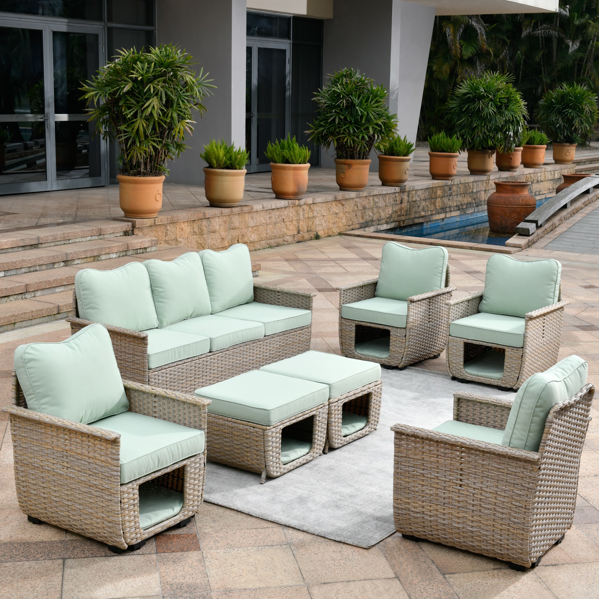 Pouuin SCAT9007 Patio-Conversation-Sets - View #9