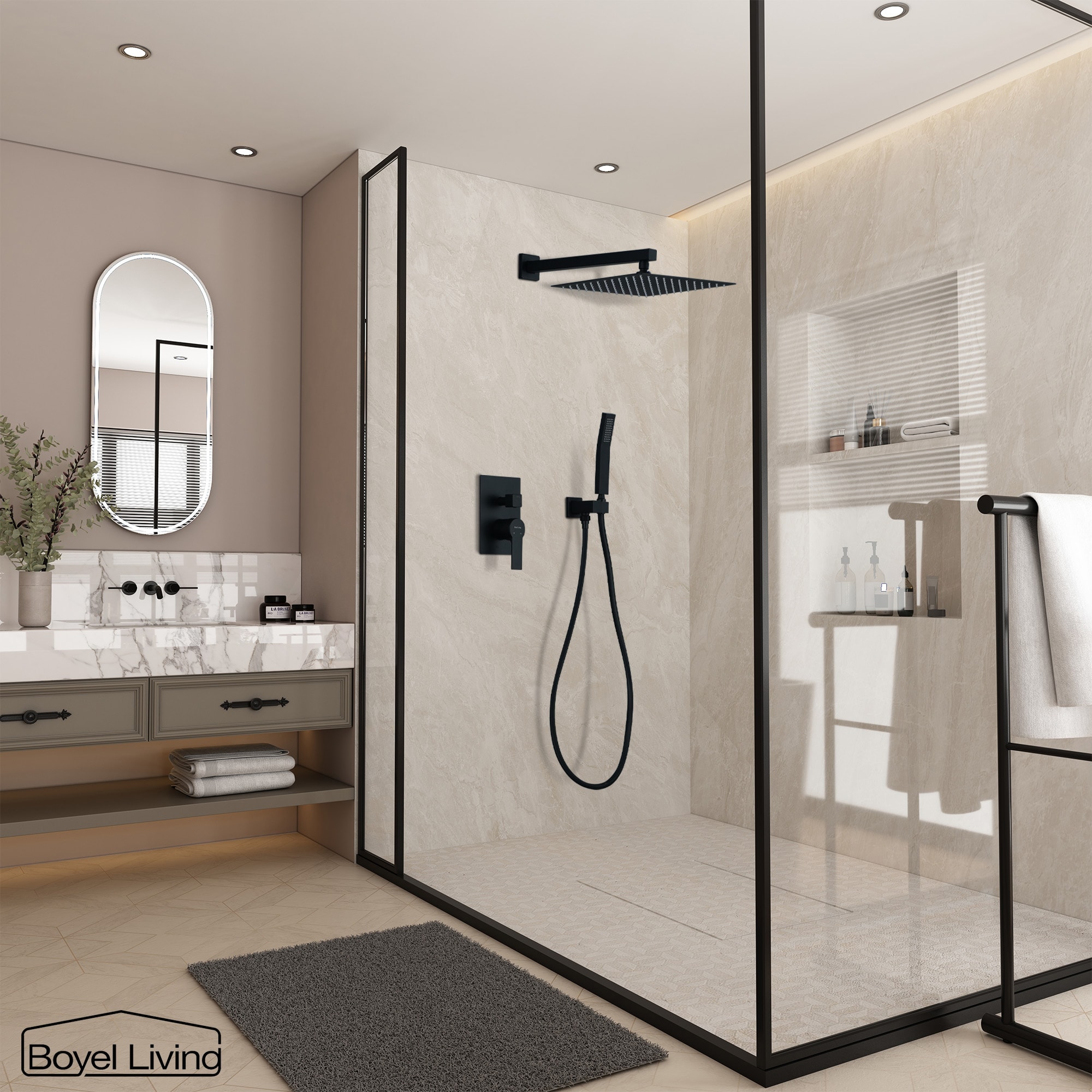 Clihome SMD-BS03B Showerhead-Bar-Panels - View #4