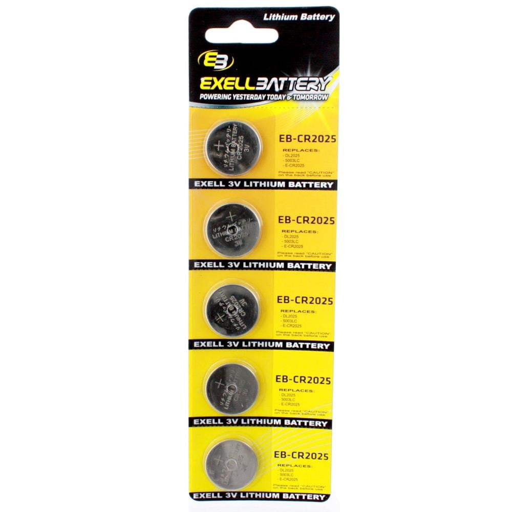 Exell Battery Lithium CR2430 Coin Batteries (5-Pack) in the Coin