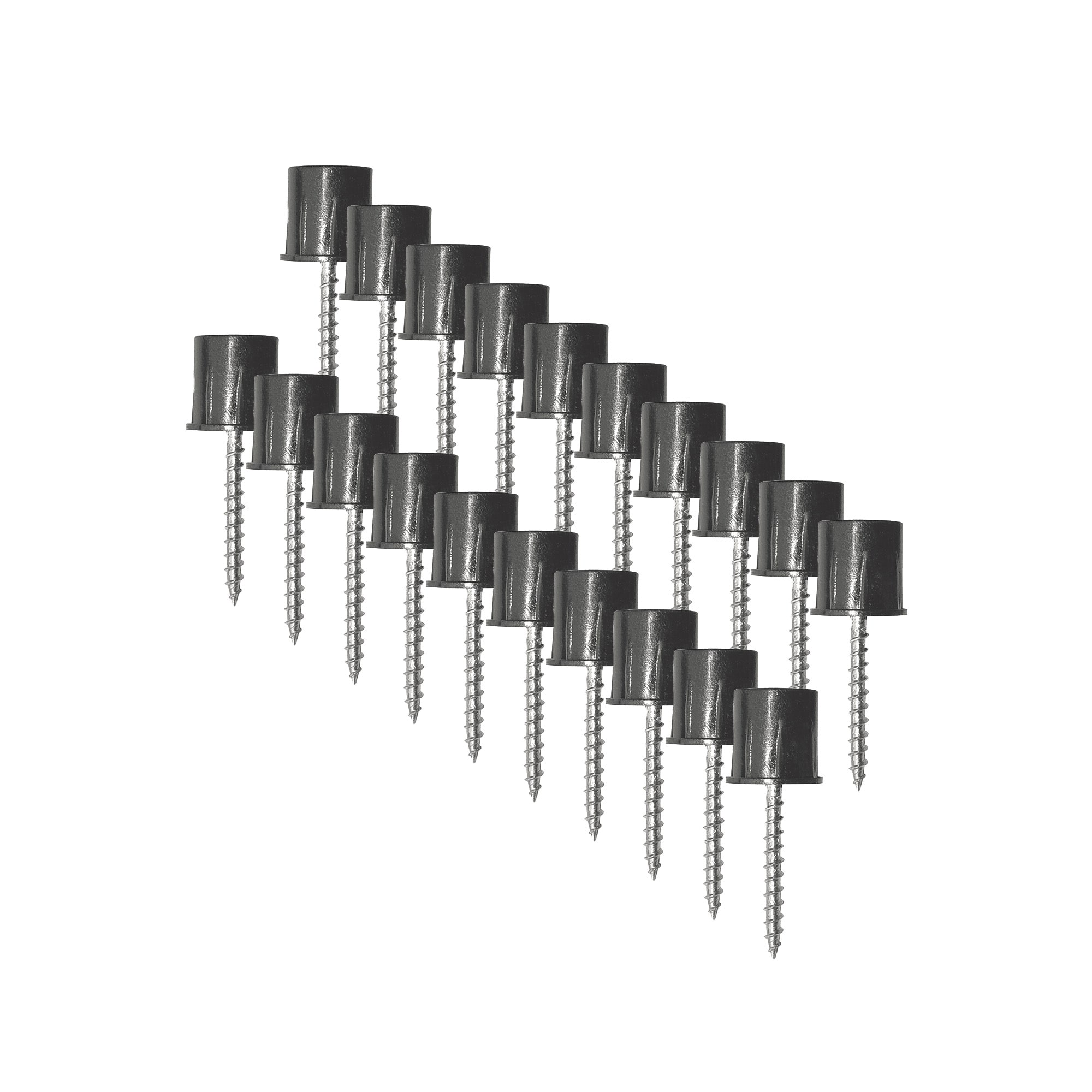 Nuvo Iron 0.75-in X 0.75-in Black Plastic Baluster Connector (20-Pack ...