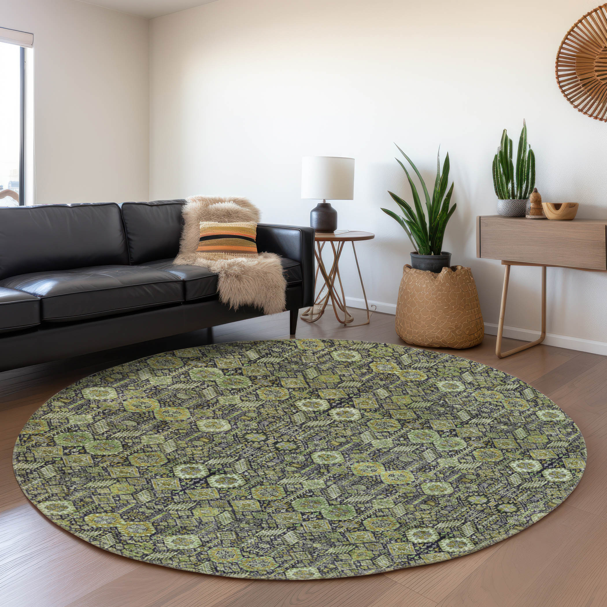 Addison Rugs AMF560PK10X14 Mayfield AMF560PK 10 x 14 (ft) Loomed Polyester Paprika Rectangular Indoor Geometric Machine washable Area rug