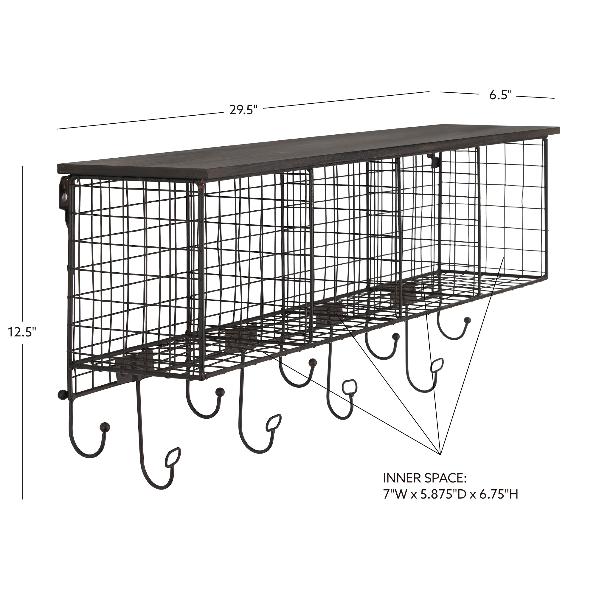 Linon AHWE12381 Wall-Mounted-Shelving - View #8
