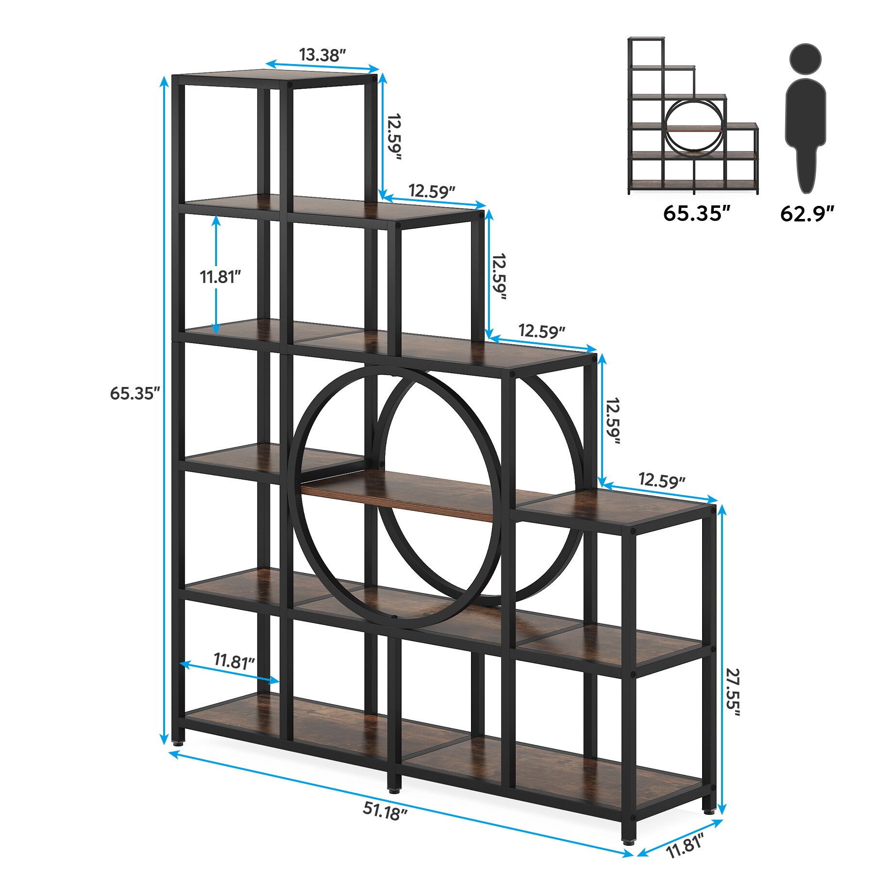 Tribesigns HOGA-C0776 bookcases - View #7