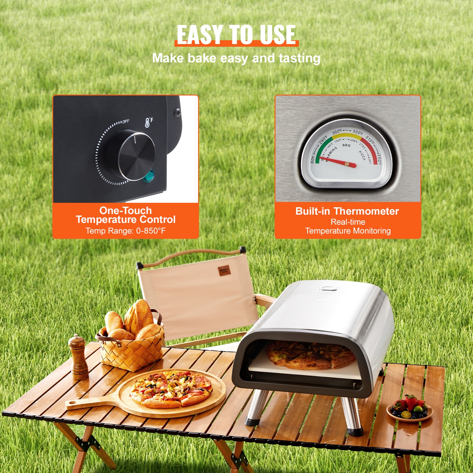 VEVOR SCGDKTMSDPSL06328V1 Outdoor-Pizza-Ovens - View #4