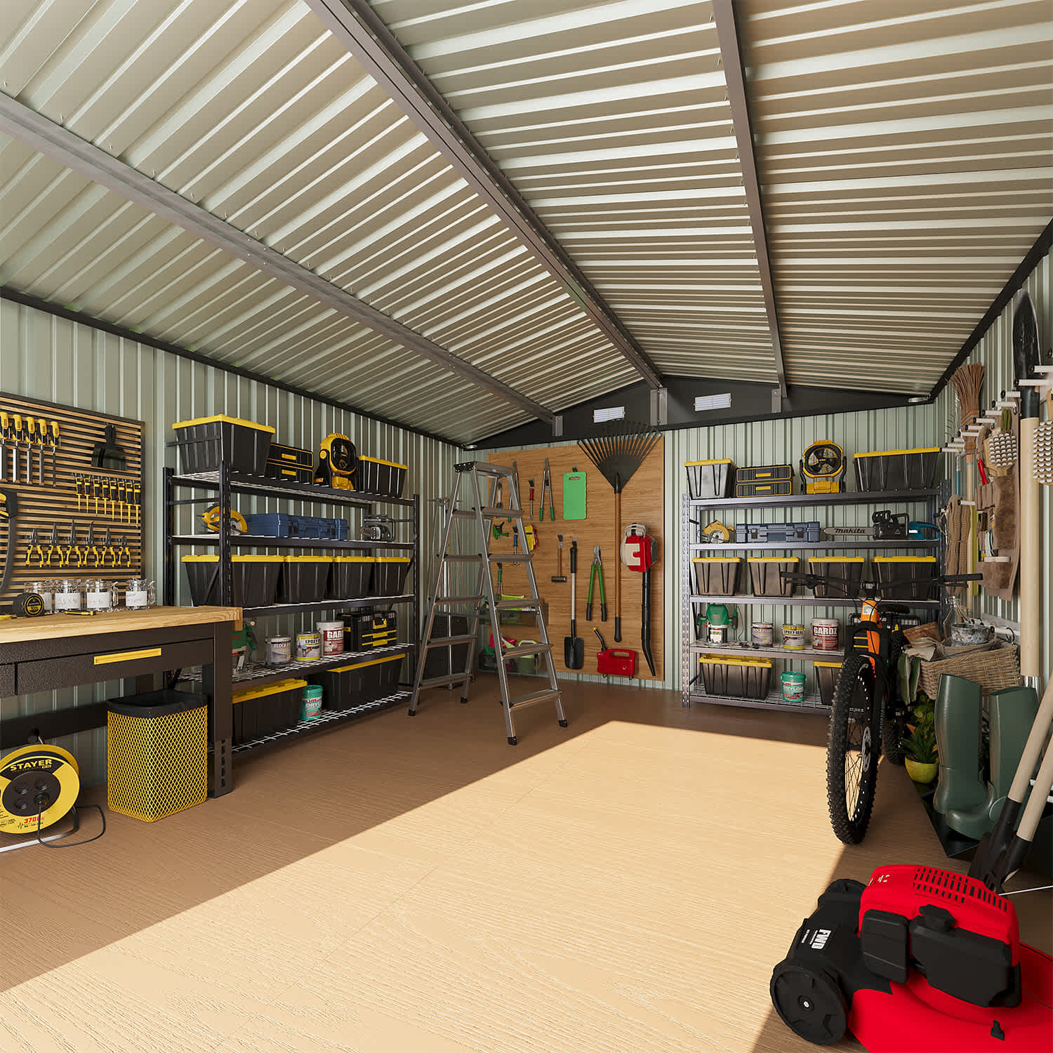 Sunmthink MSD1012-0711BR Metal-Storage-Buildings-Sheds - View #6