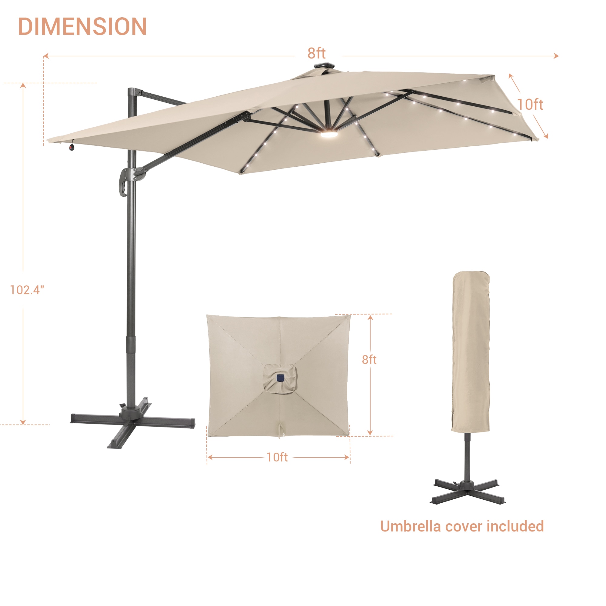 ACEGOSES LW-108SD-LED Umbrellas-2 - View #2