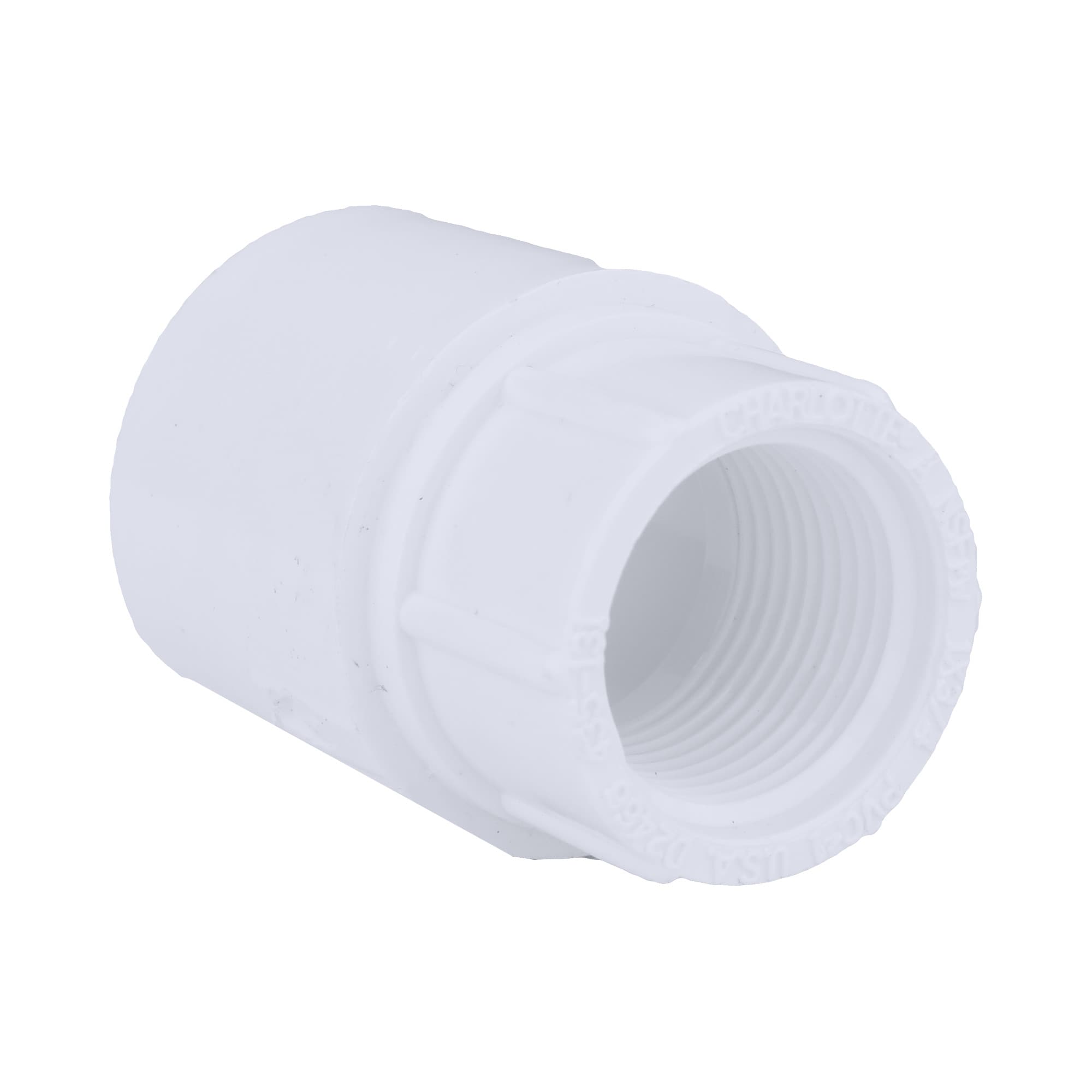 Charlotte Pipe PVC 02101  3800 1-in x 3/4-in Schedule 40 PVC Reducing Female Adapter