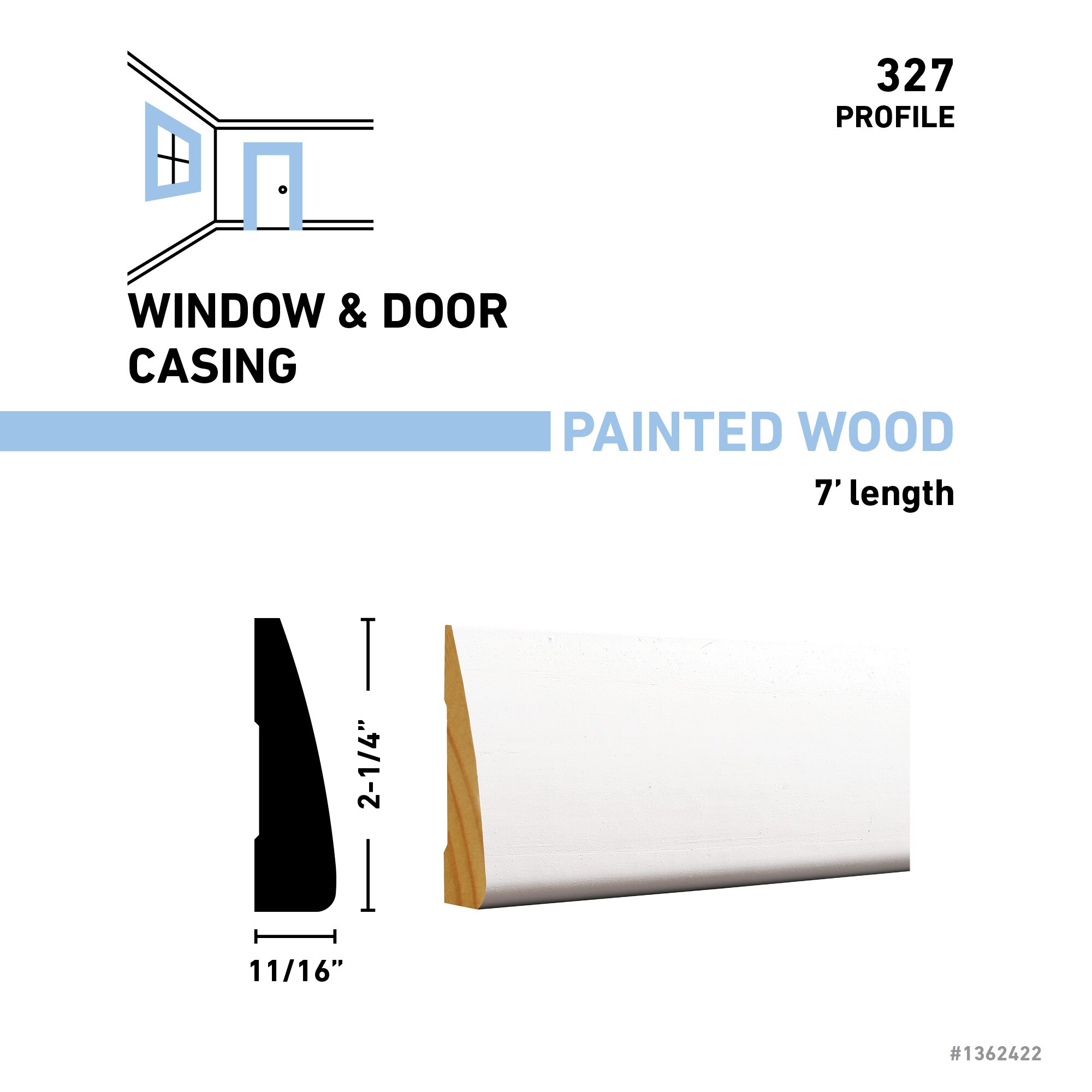 allen + roth 3277FJPWH Window-Door-Casings - View #3