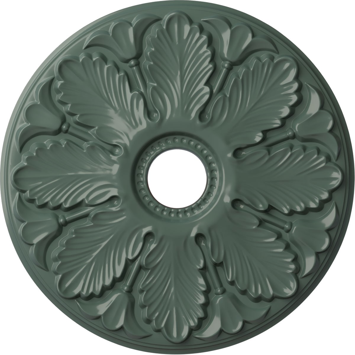 Ekena Millwork CM24MICBF Milan 24.5-in W x 24.5-in L Painted Cloud Burst Polyurethane Whole Ceiling Medallion