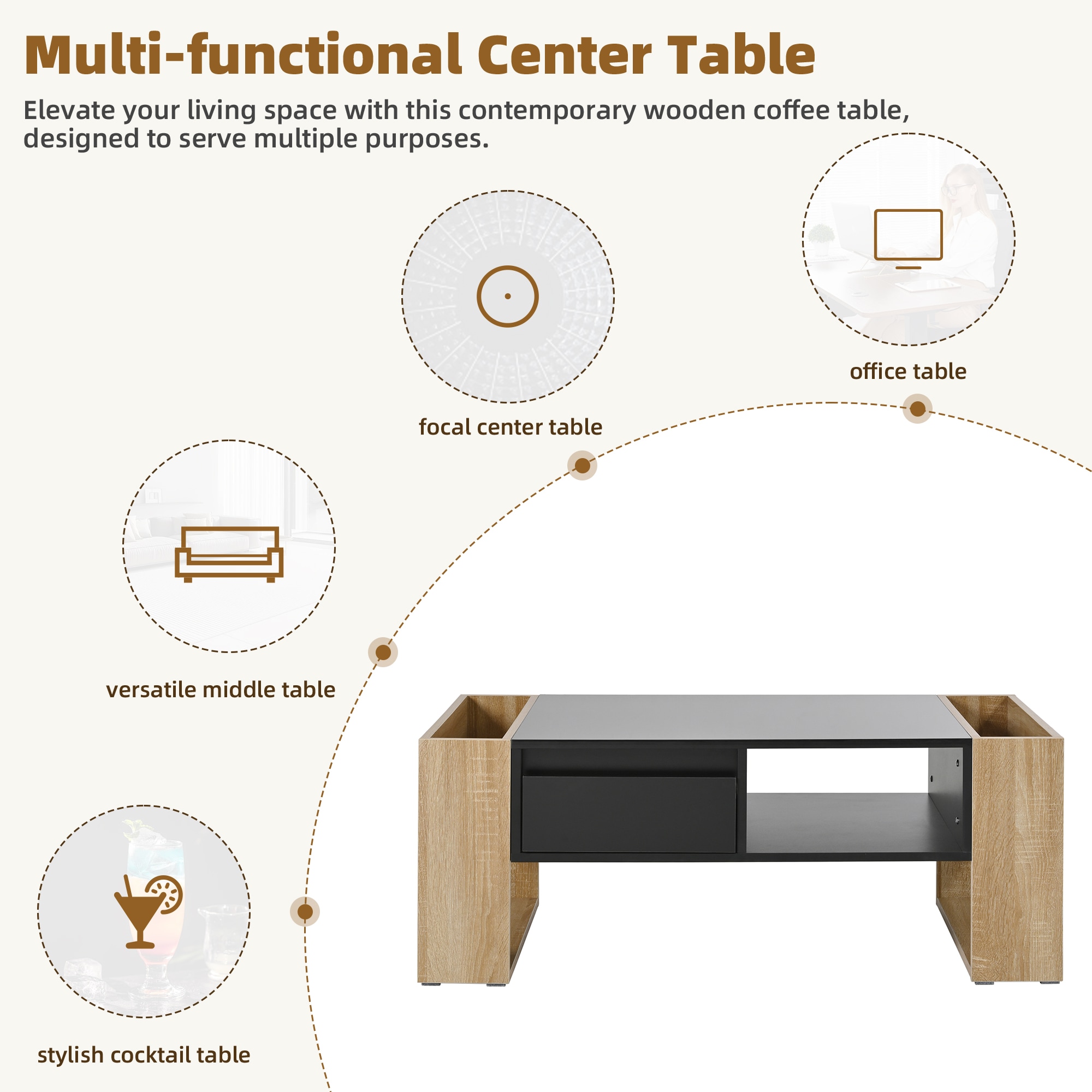ModernLuxe N721P205792B Coffee-Tables - View #5