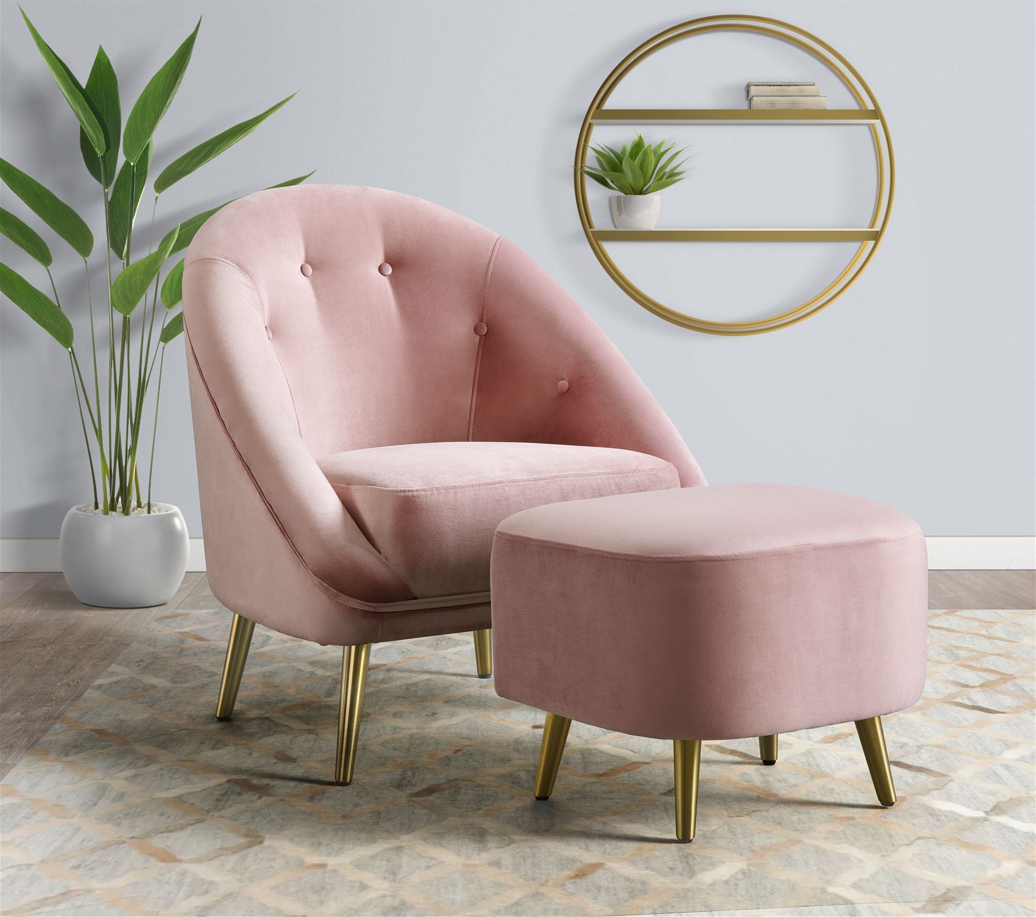 Picket House Furnishings UTI1903000E Indoor-Ottomans - View #3