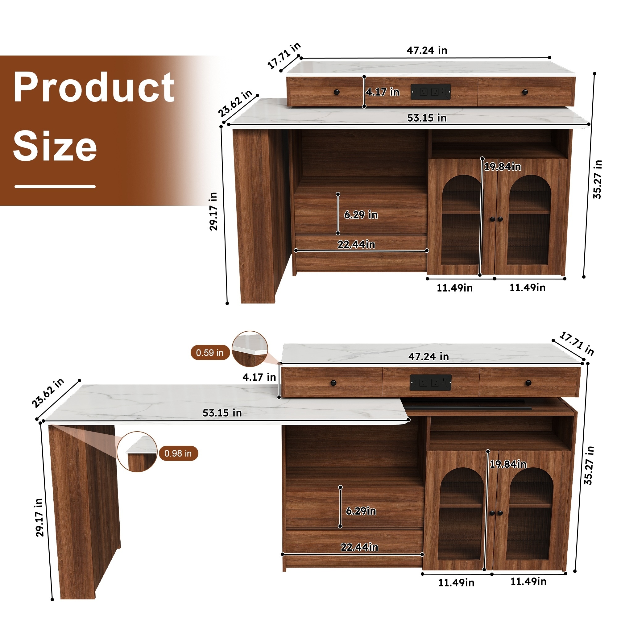 Horizons Prime LJW107188 Folding-Tables - View #3