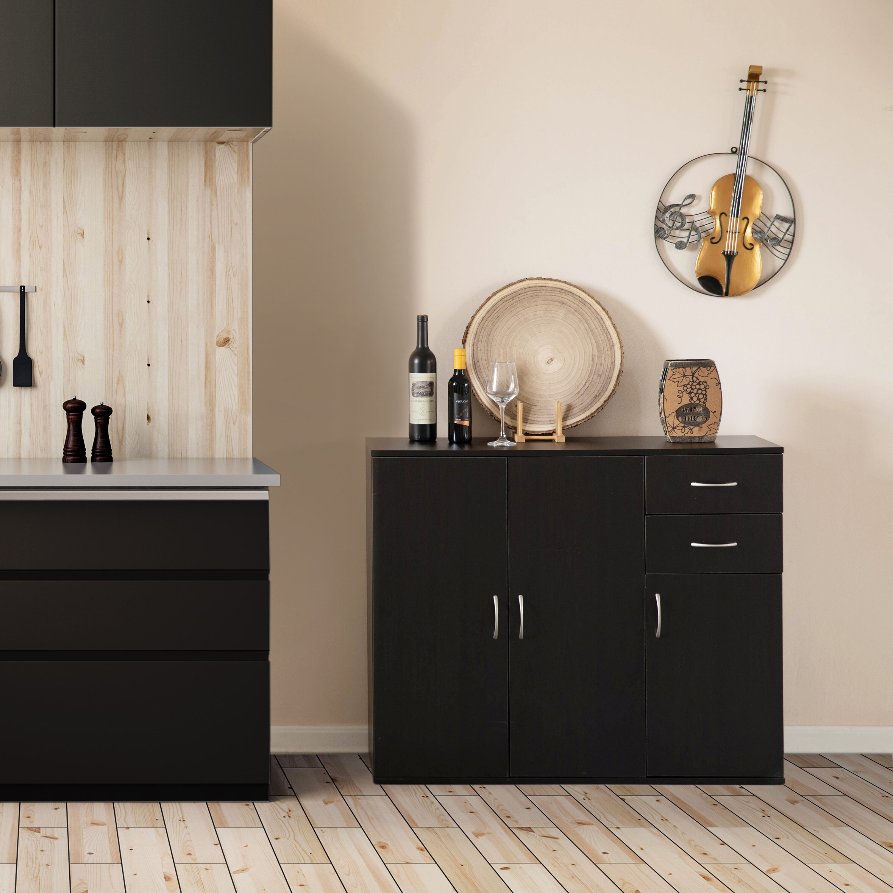 Basicwise QI004695.BK Dining-Kitchen-Storarge - View #5